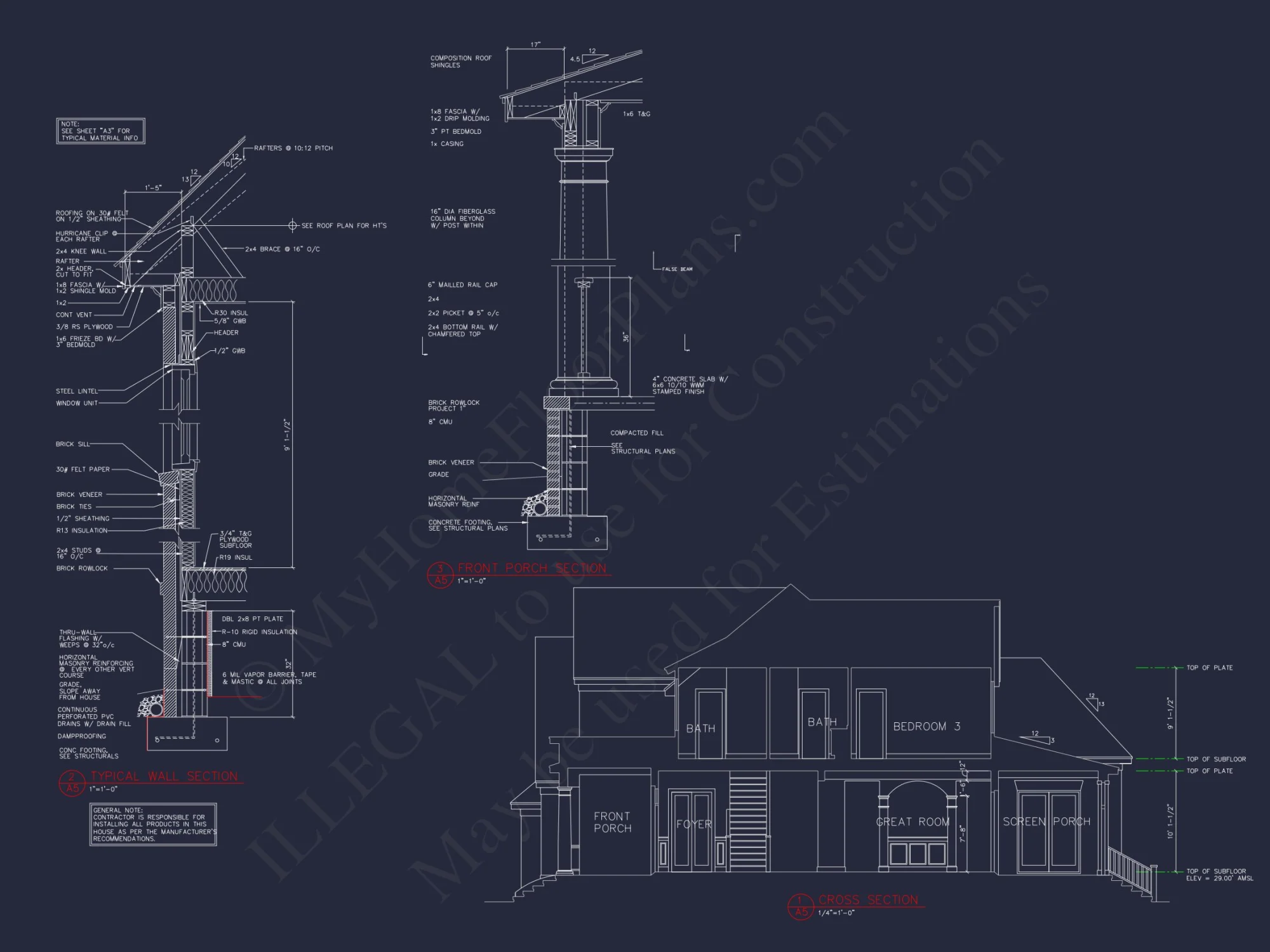 Architectural Floor Plan Design with CAD