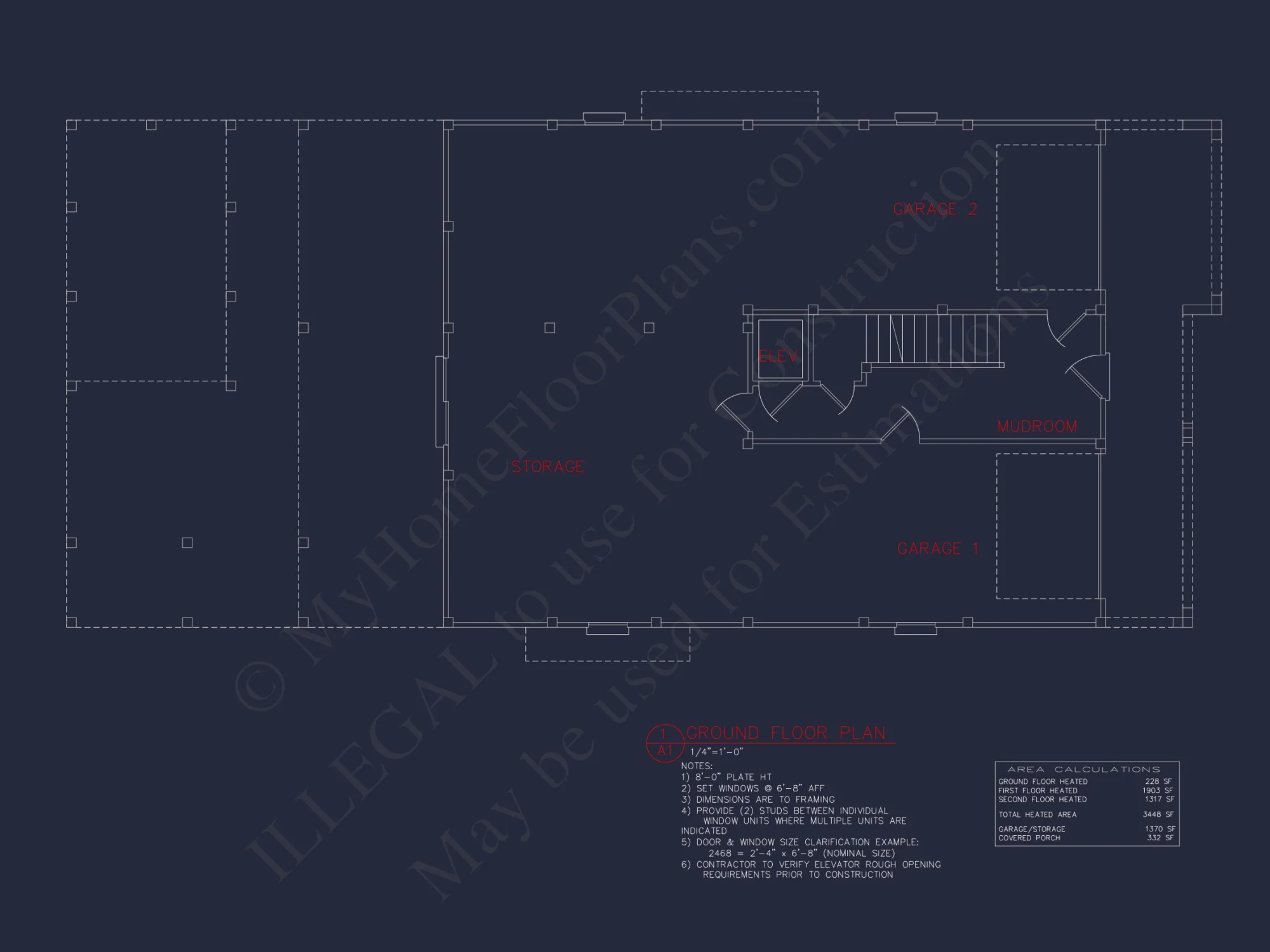 Elegant Beach house Plan with Detailed CAD Blueprint Designs