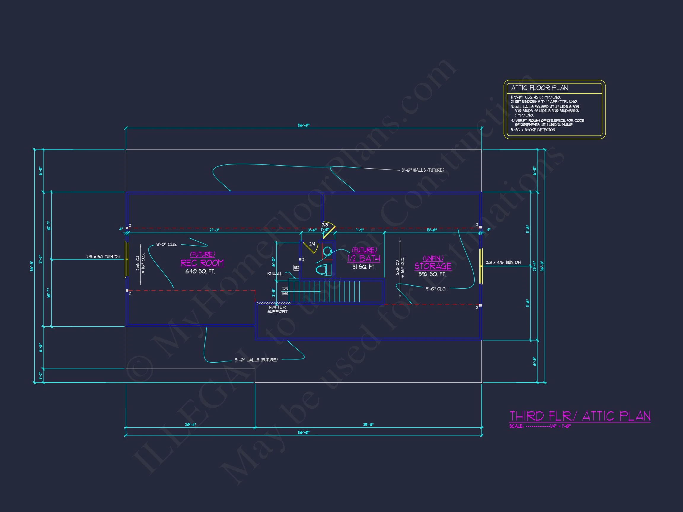 Modern house Floor Plan with Spacious Blueprint Designs