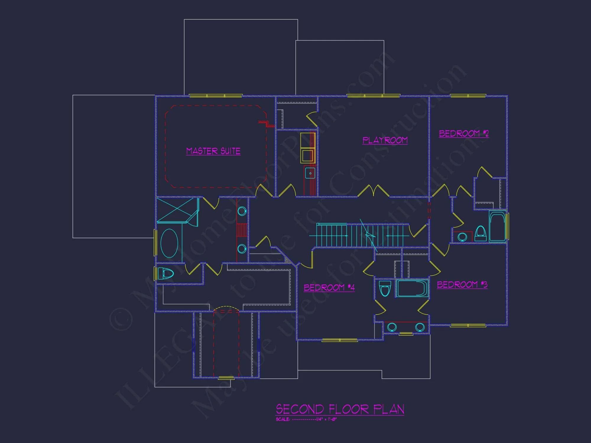 Modern house Floor Plan with Spacious Blueprint Designs