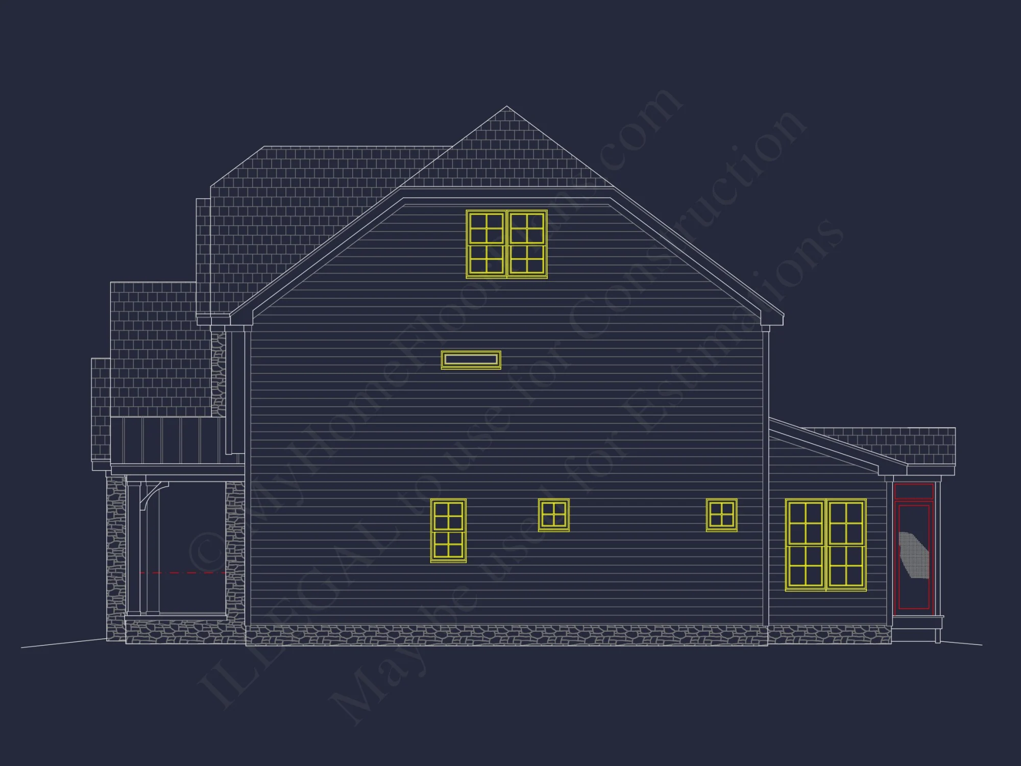 Modern house Floor Plan with Spacious Blueprint Designs
