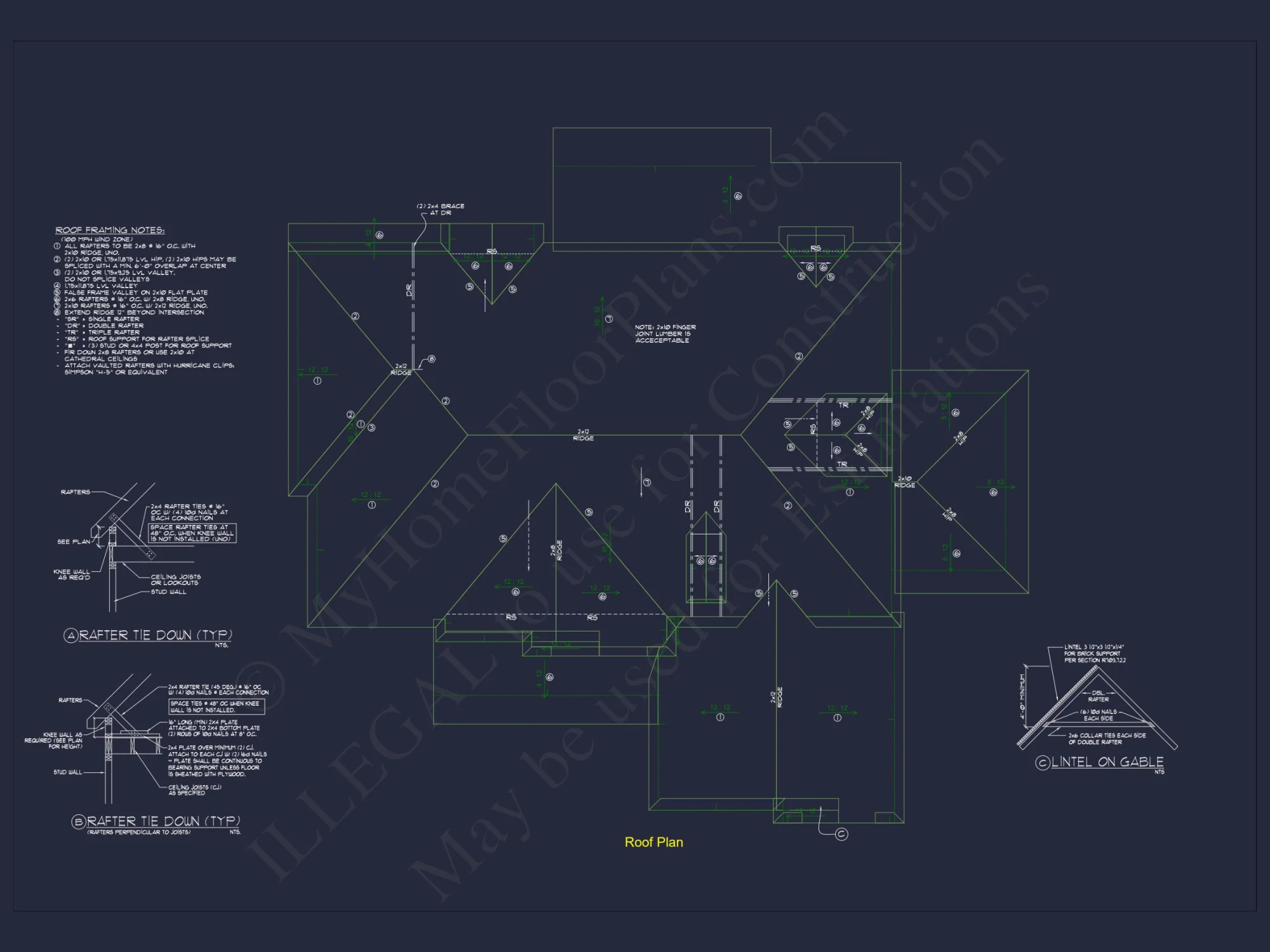 Modern house Plan with CAD Designs and Blueprint Features