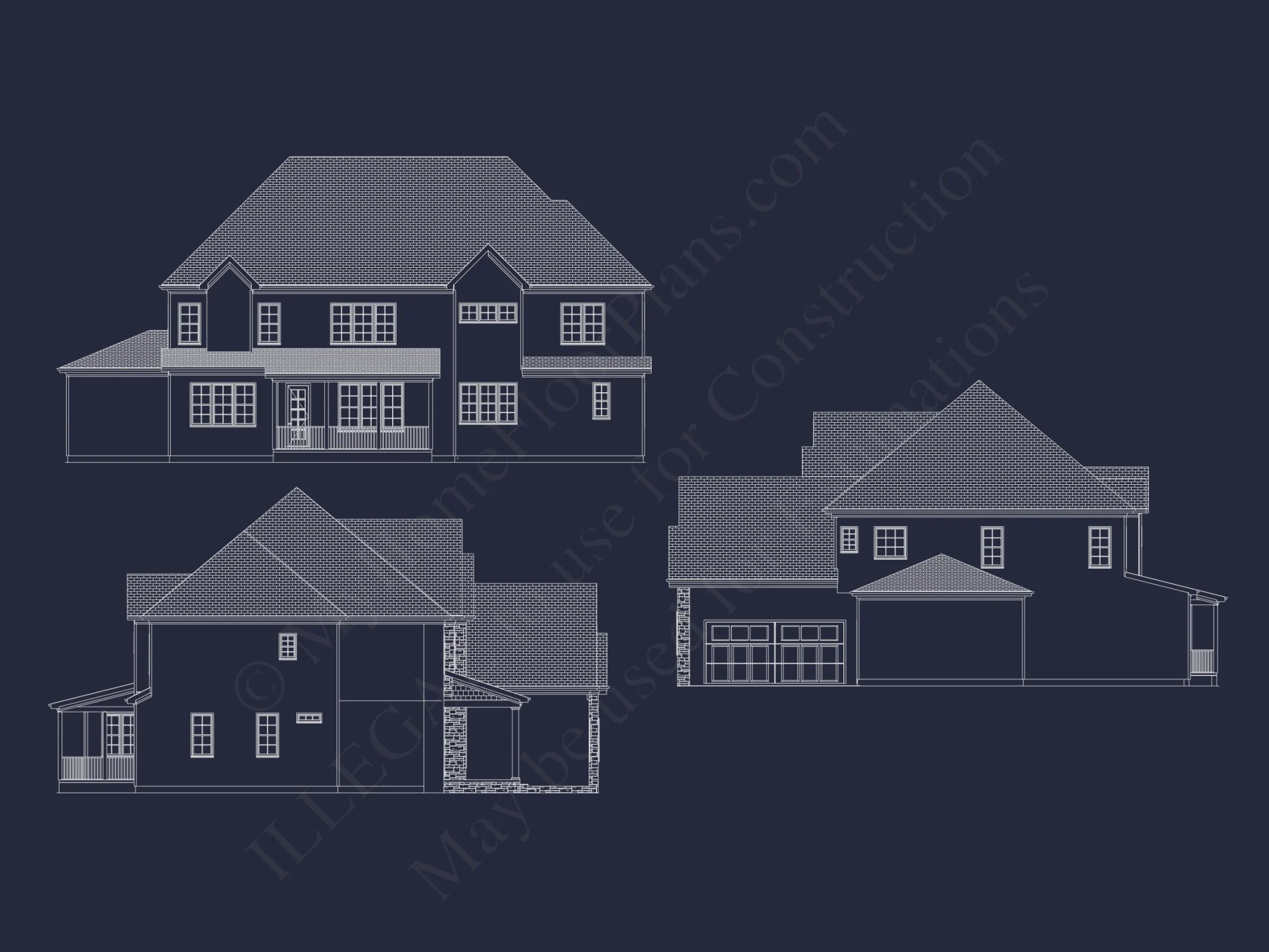 Modern house Plan with CAD Designs and Blueprint Features