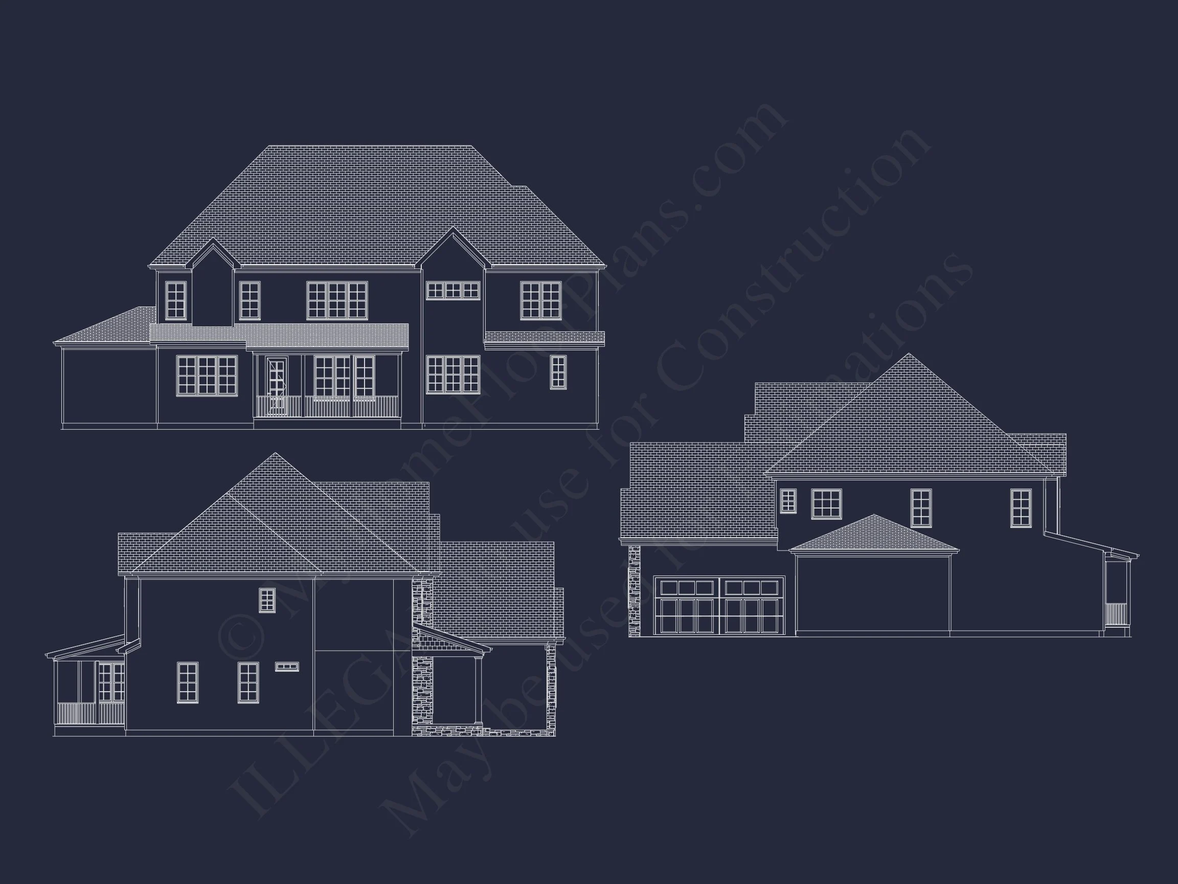 12-2262 HOUSE PLAN - Modern House Plan with CAD Designs and Blueprint Features 3 Modern house Plan with CAD Designs and Blueprint Features