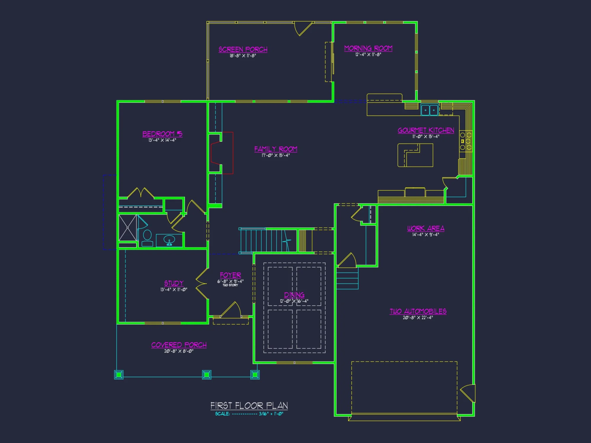 Modern Craftsman house Plan with Spacious Floor Designs