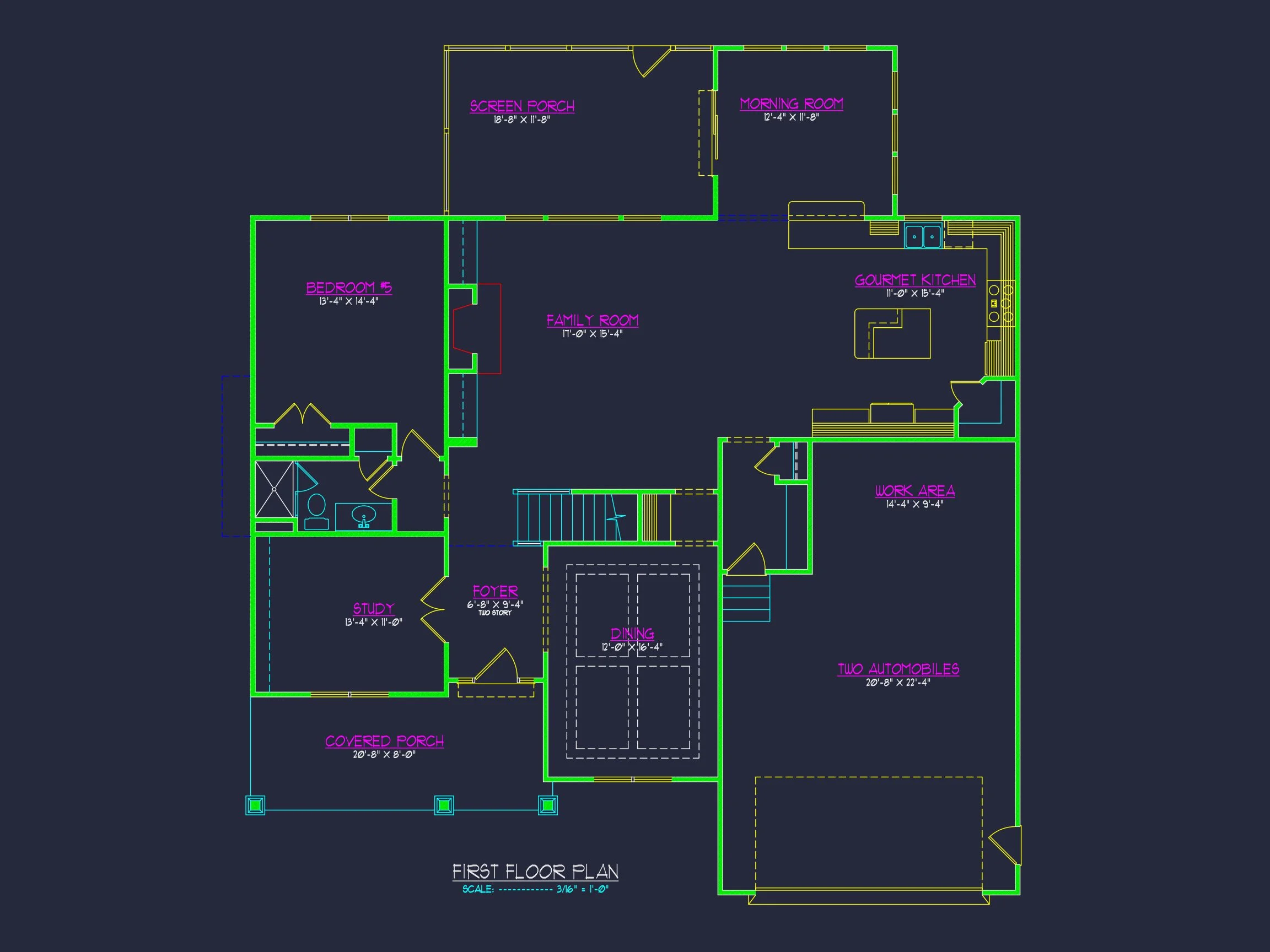 Modern Craftsman house Plan with Spacious Floor Designs