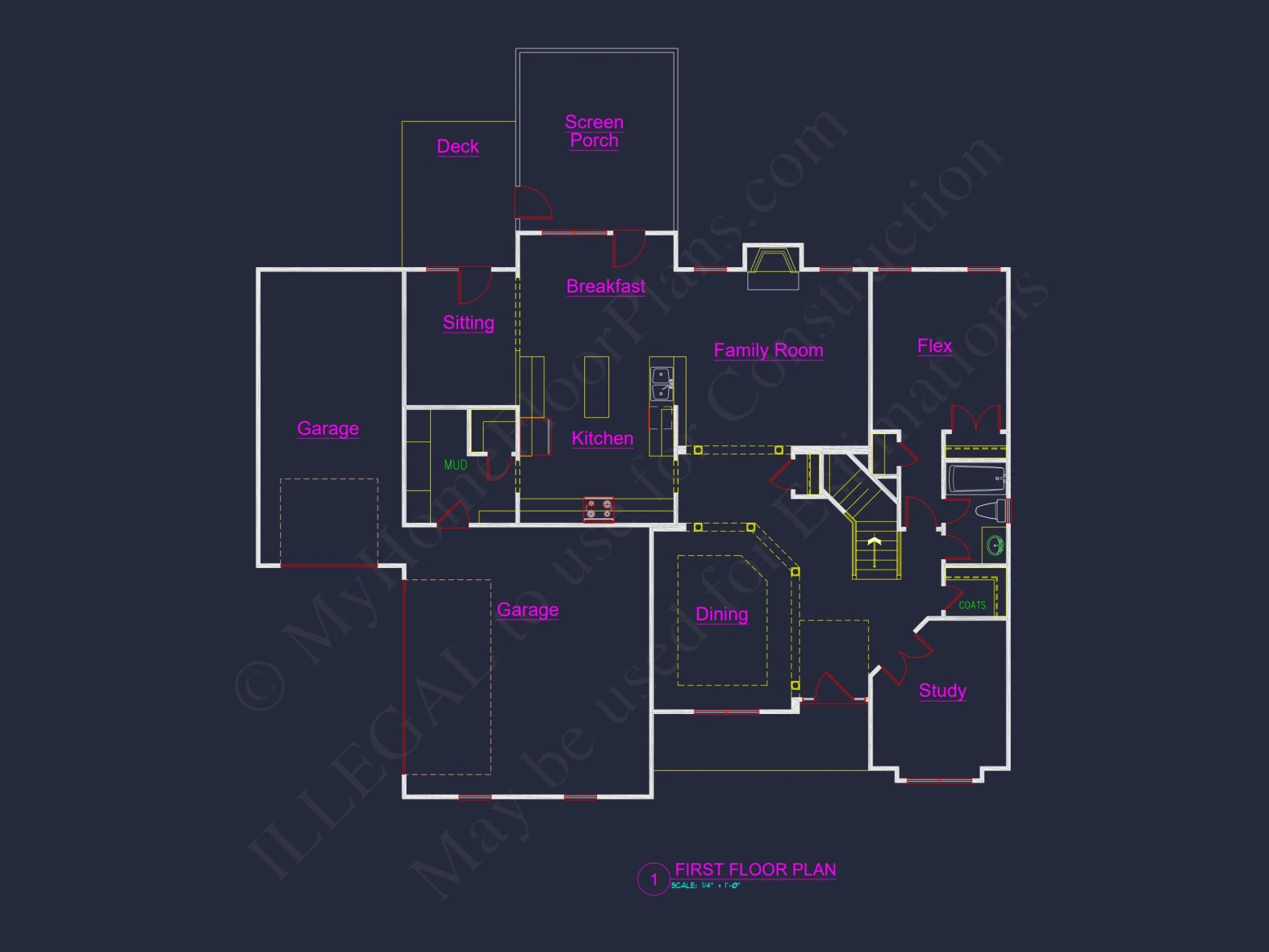 Modern house Plan – Detailed Floor Plans & CAD Designs