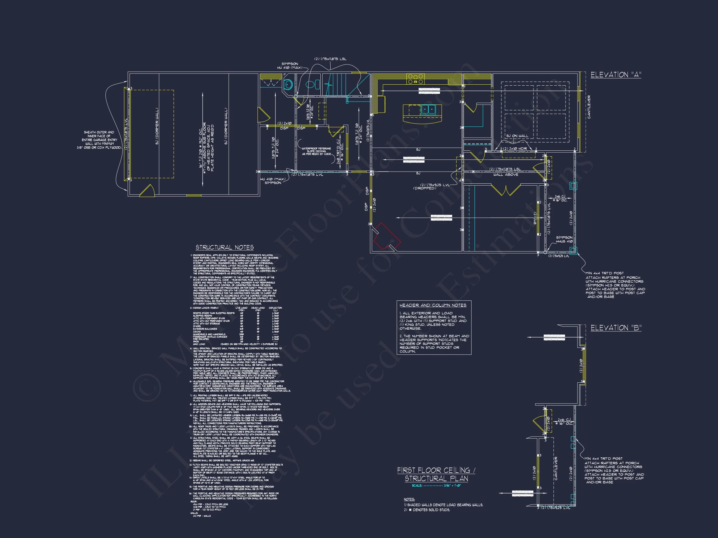 Modern Craftsman house Plan with 2 Floors and Unique Features