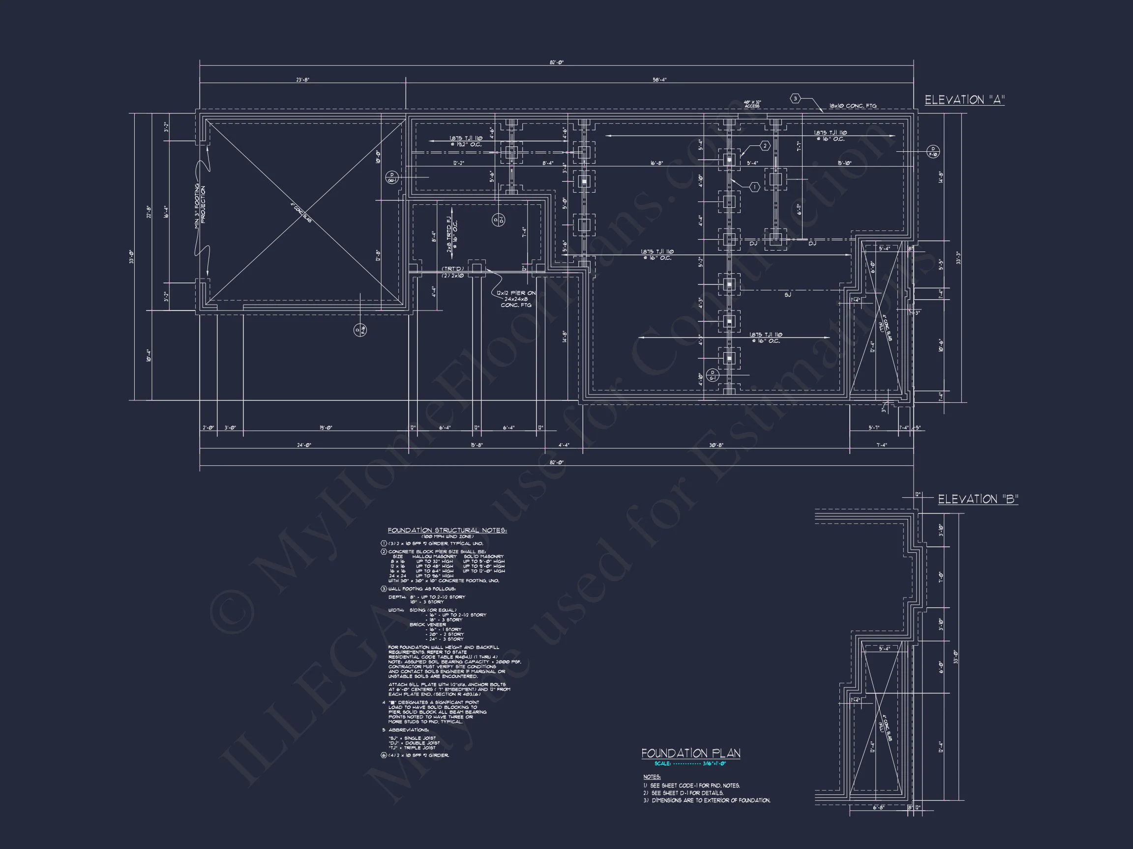 Modern Craftsman house Plan with 2 Floors and Unique Features