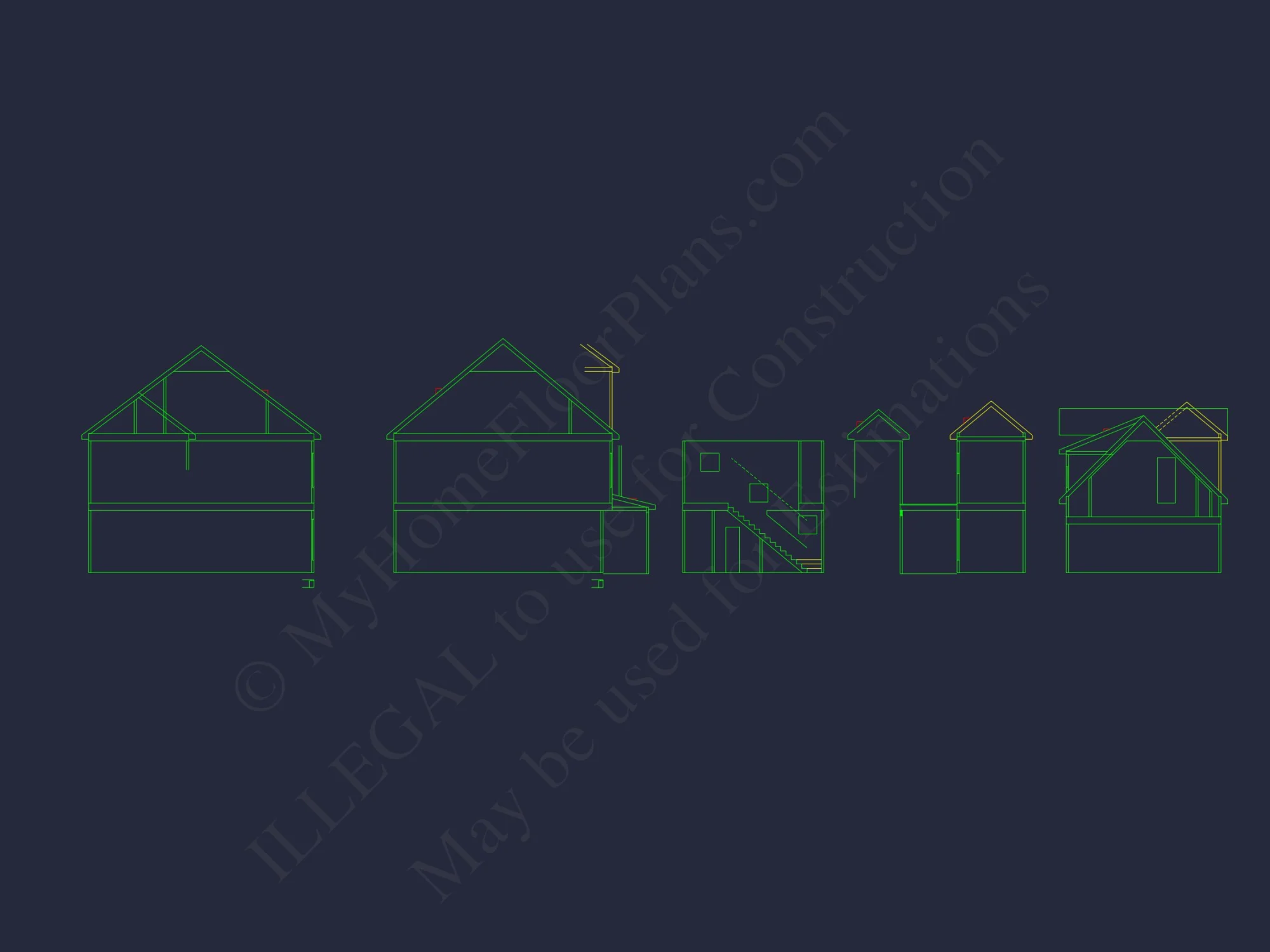 Modern Craftsman house Plan with 2 Floors and Unique Features