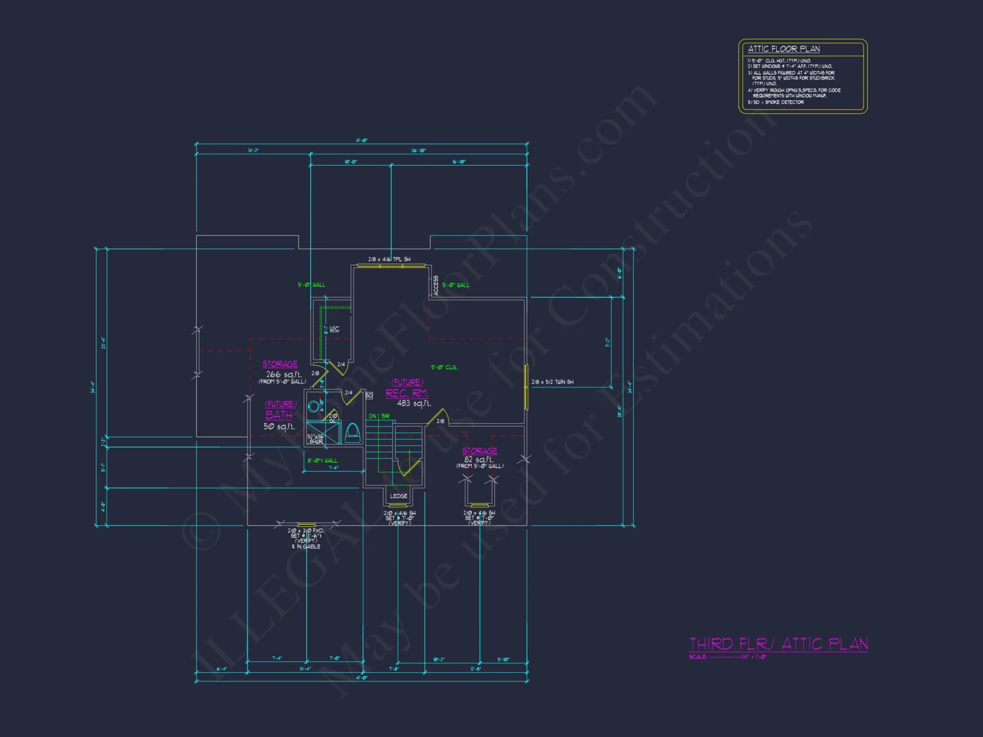 Spacious 5-Bedroom house Plan with 3-Car Garage and CAD Blueprints