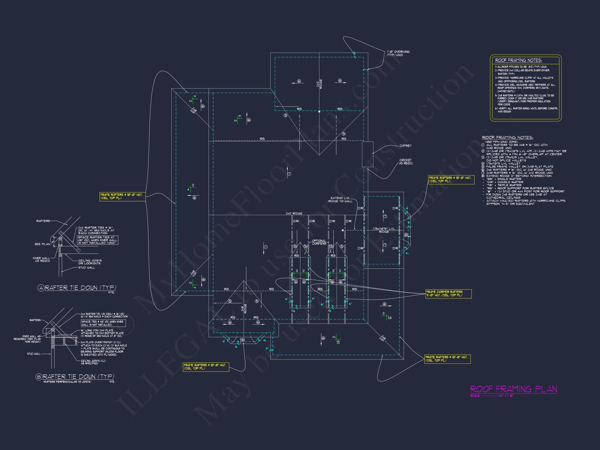 11-2029 HOUSE PLAN - Colonial Revival House Plan with Full Blueprint and CAD Design 14 Colonial Revival house Plan with Full Blueprint and CAD Design