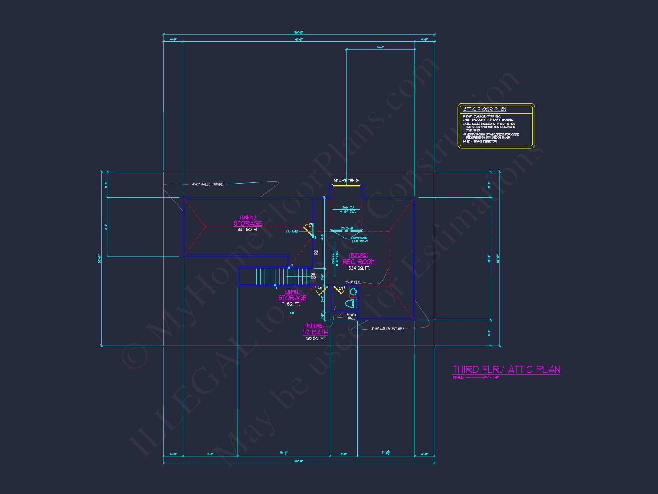 Elegant house Plan with Floor Plan, CAD Designs & Blueprint