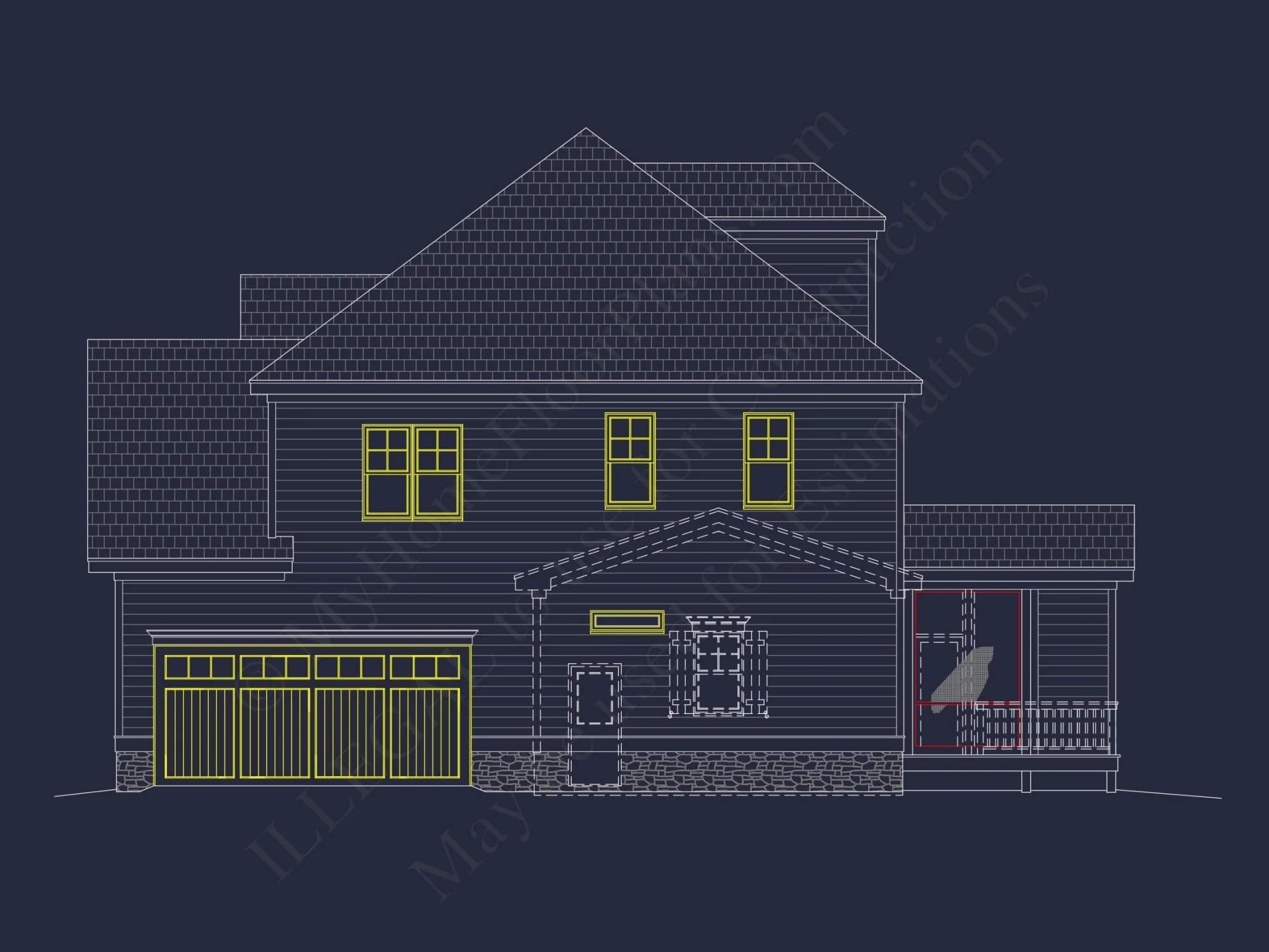Elegant house Plan with Floor Plan, CAD Designs & Blueprint