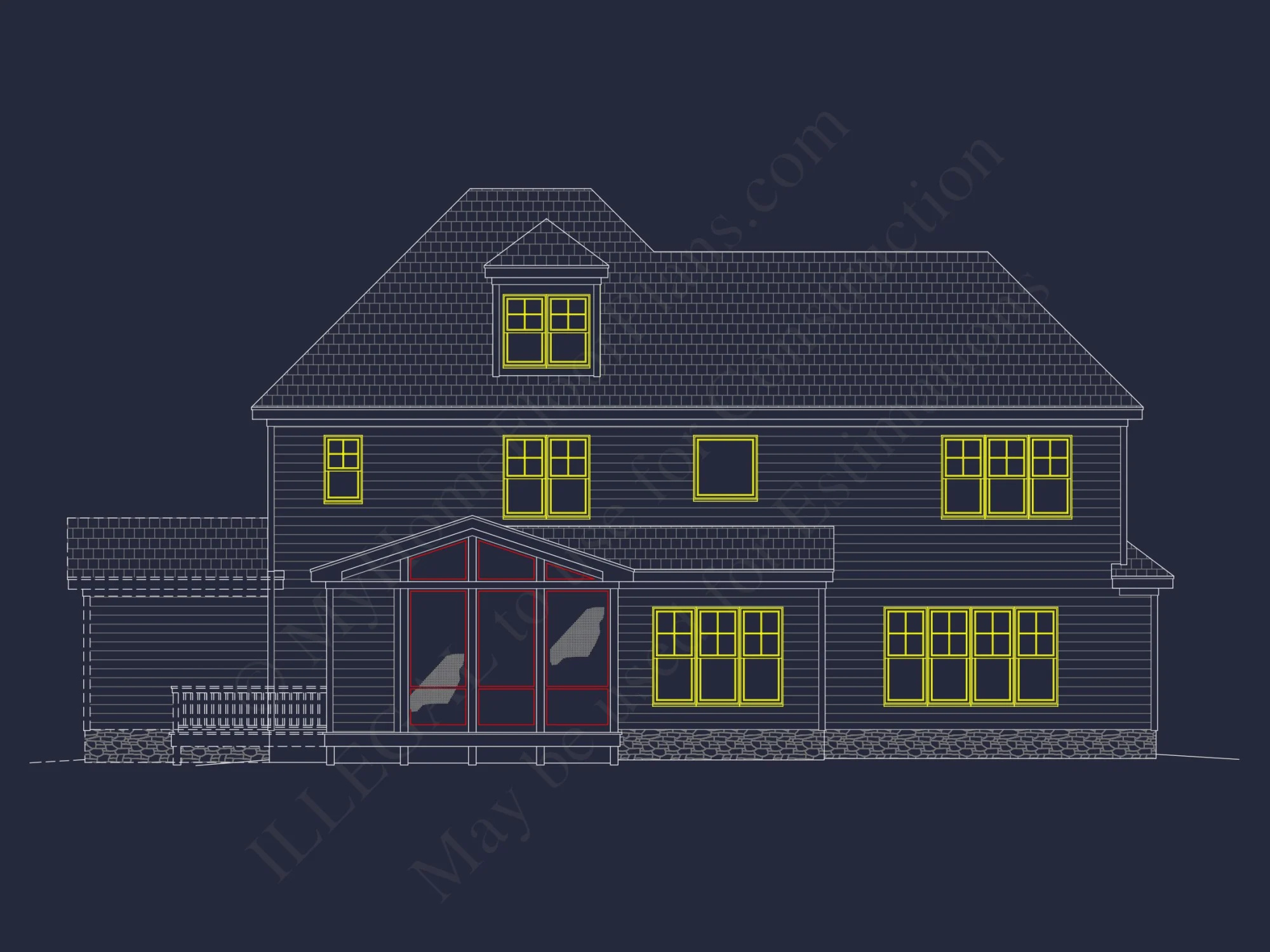 Elegant house Plan with Floor Plan, CAD Designs & Blueprint