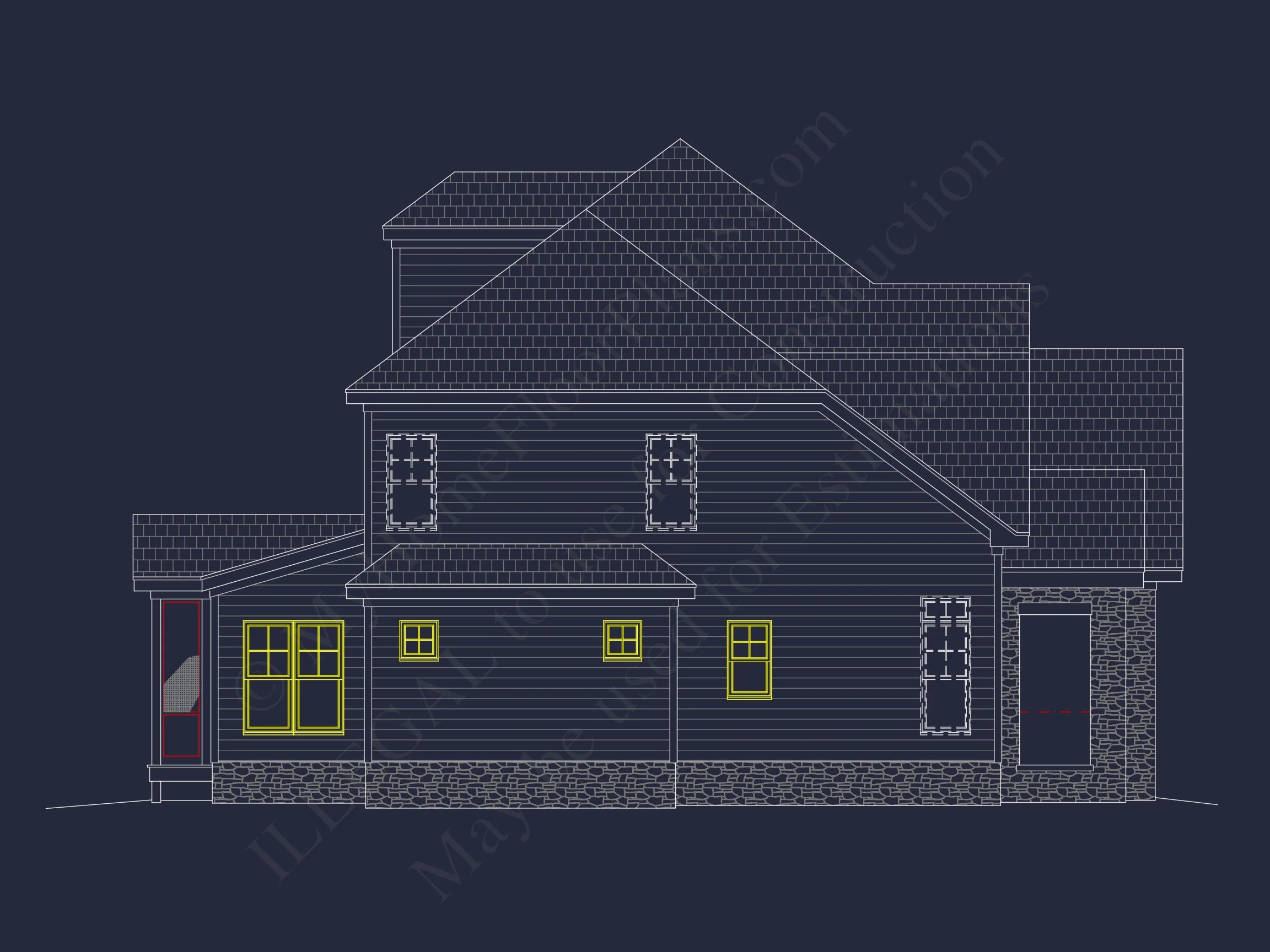 Elegant house Plan with Floor Plan, CAD Designs & Blueprint