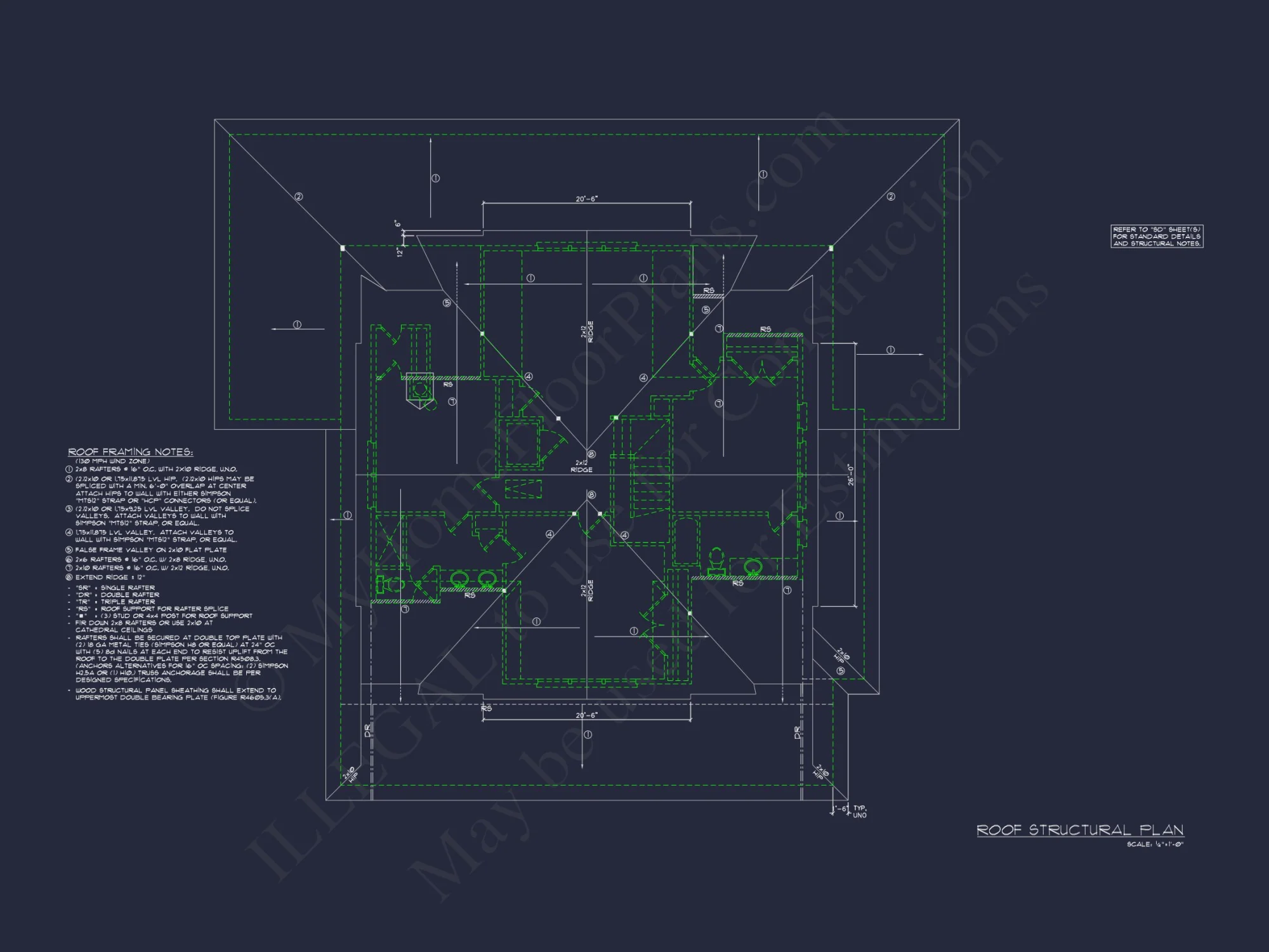 Custom house Blueprint with 5 Beds, Open Floor Plan — CAD Designs