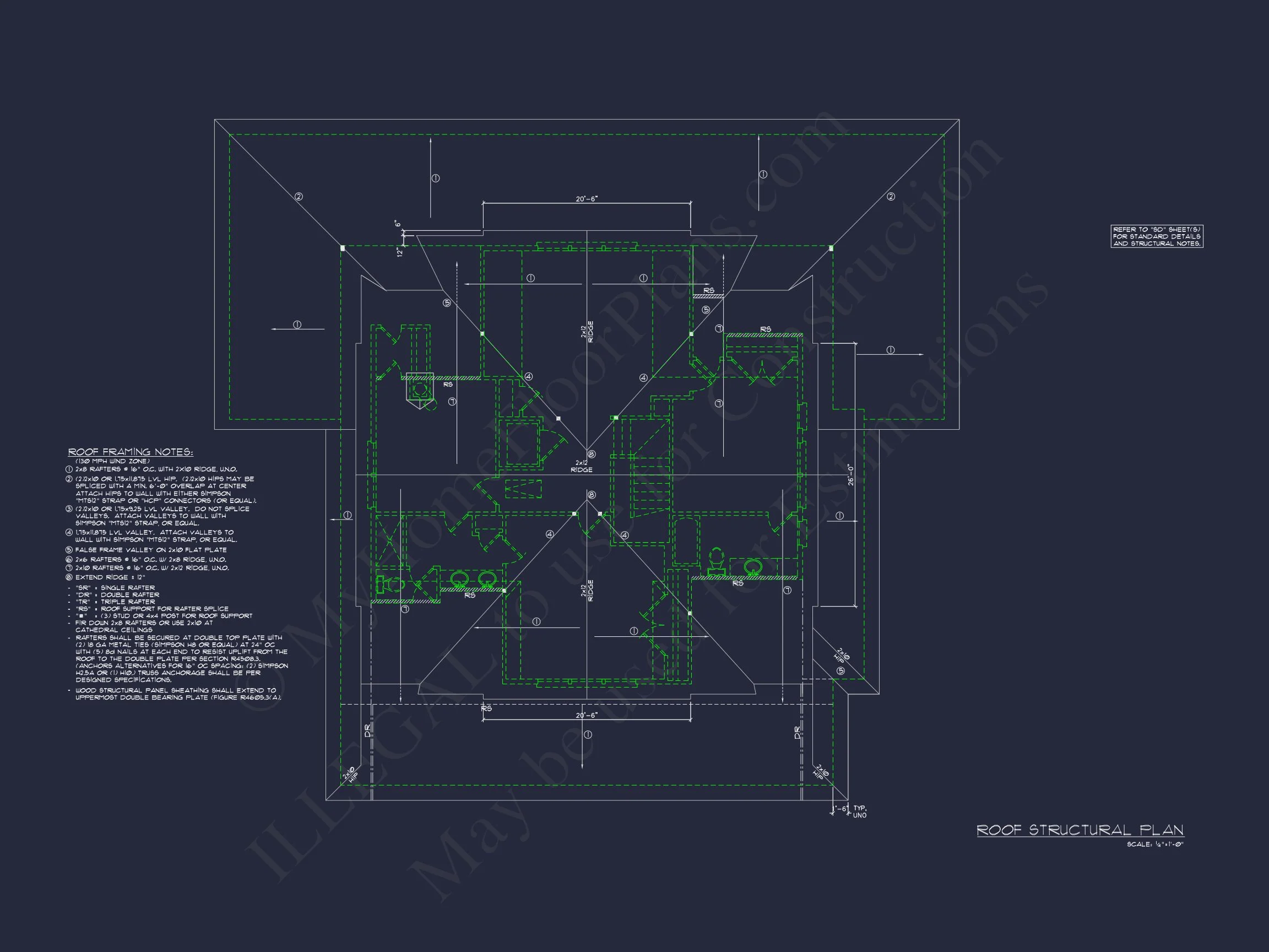 11-1974 HOUSE PLAN - Custom House Blueprint with 5 Beds, Open Floor Plan — CAD Designs 15 Custom house Blueprint with 5 Beds, Open Floor Plan — CAD Designs