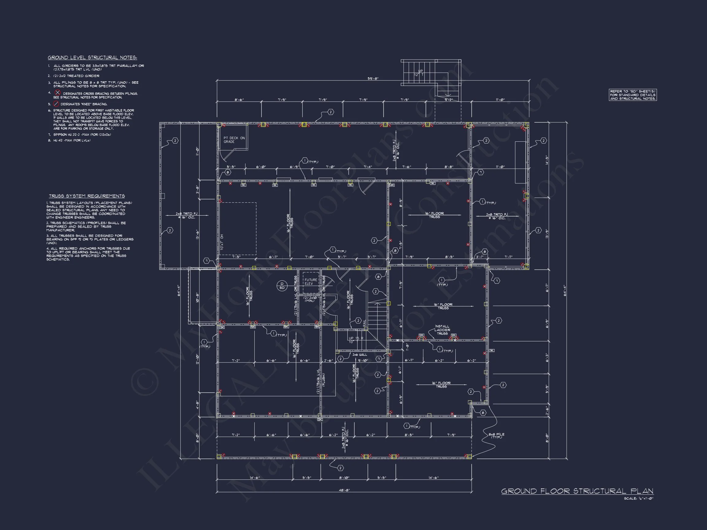 11-1974 HOUSE PLAN - Custom House Blueprint with 5 Beds, Open Floor Plan — CAD Designs 12 Custom house Blueprint with 5 Beds, Open Floor Plan — CAD Designs