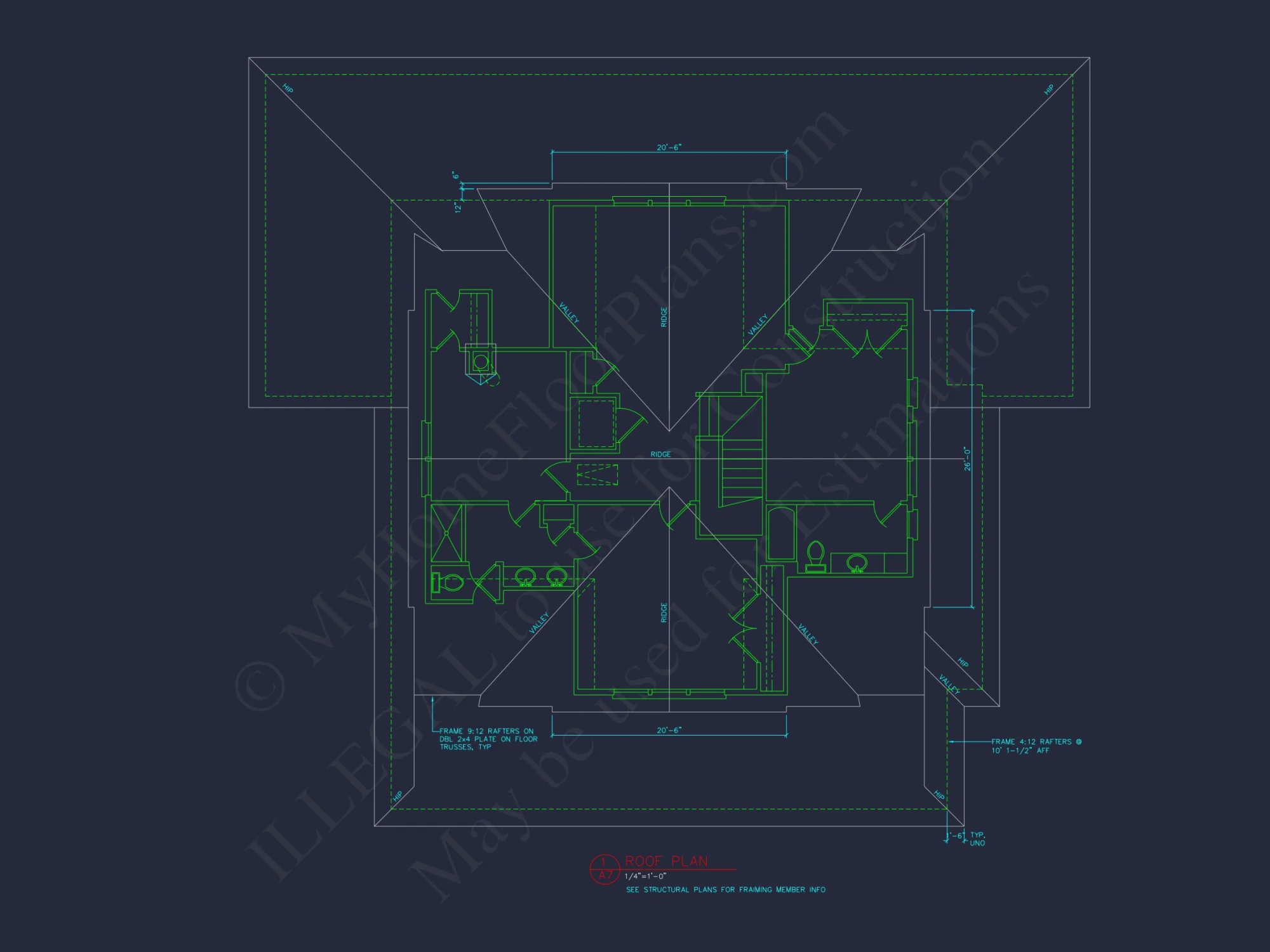 Custom house Blueprint with 5 Beds, Open Floor Plan — CAD Designs
