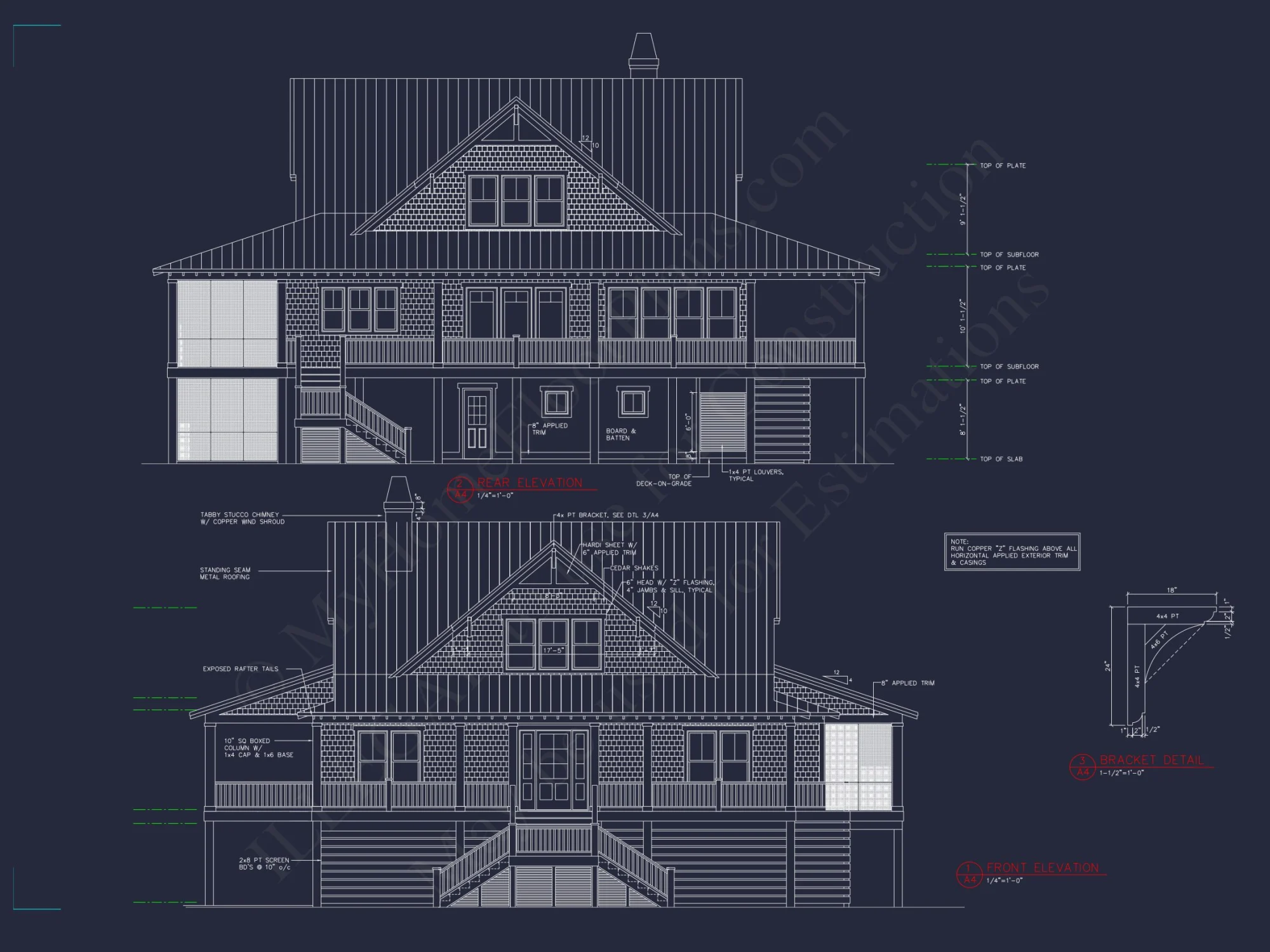 Custom house Blueprint with 5 Beds, Open Floor Plan — CAD Designs