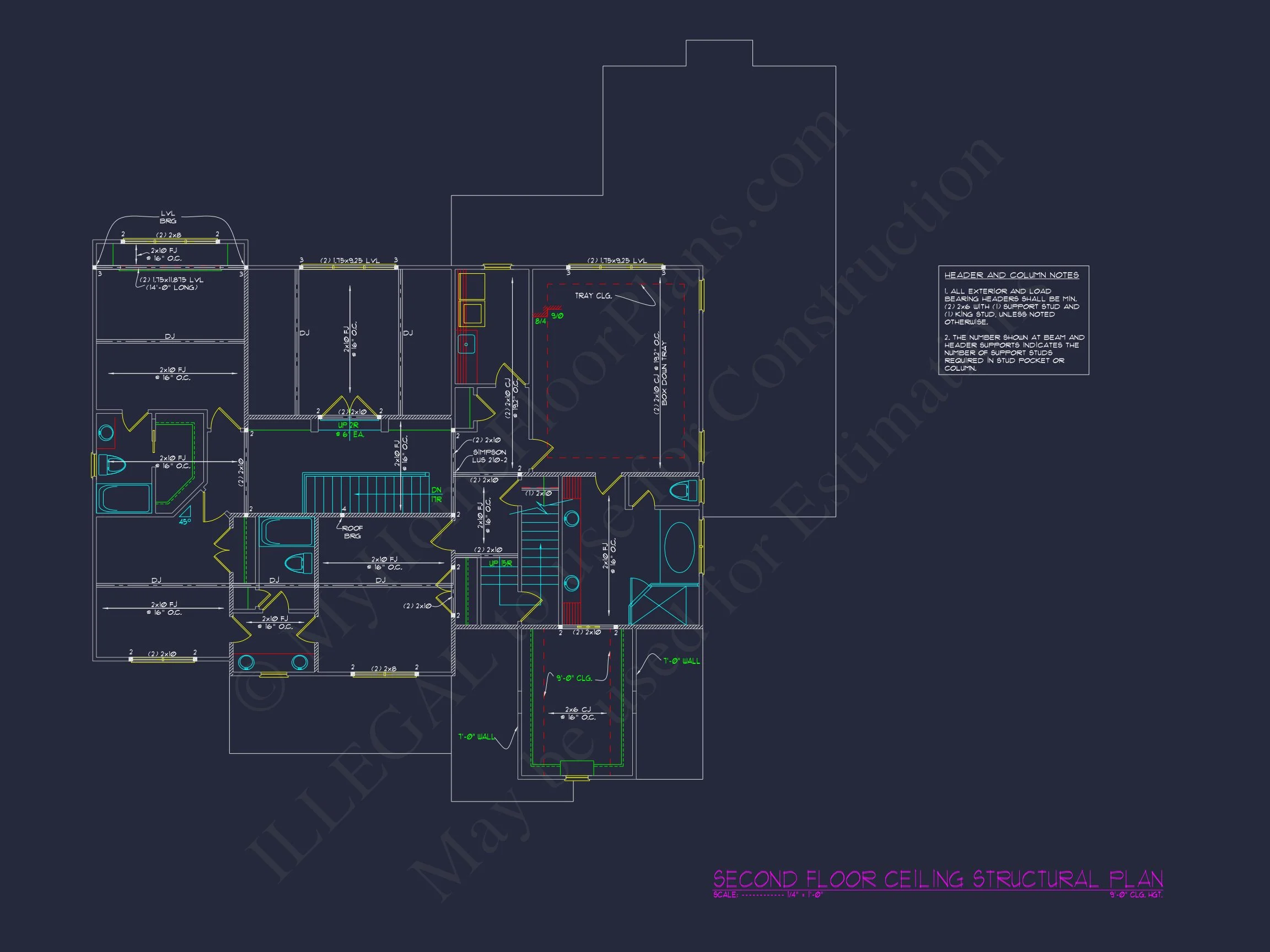 11-1970 HOUSE PLAN - Customizable House Plan with 4 Beds, 2.5 Floors, CAD Blueprint 11 Customizable house Plan with 4 Beds, 2.5 Floors, CAD Blueprint