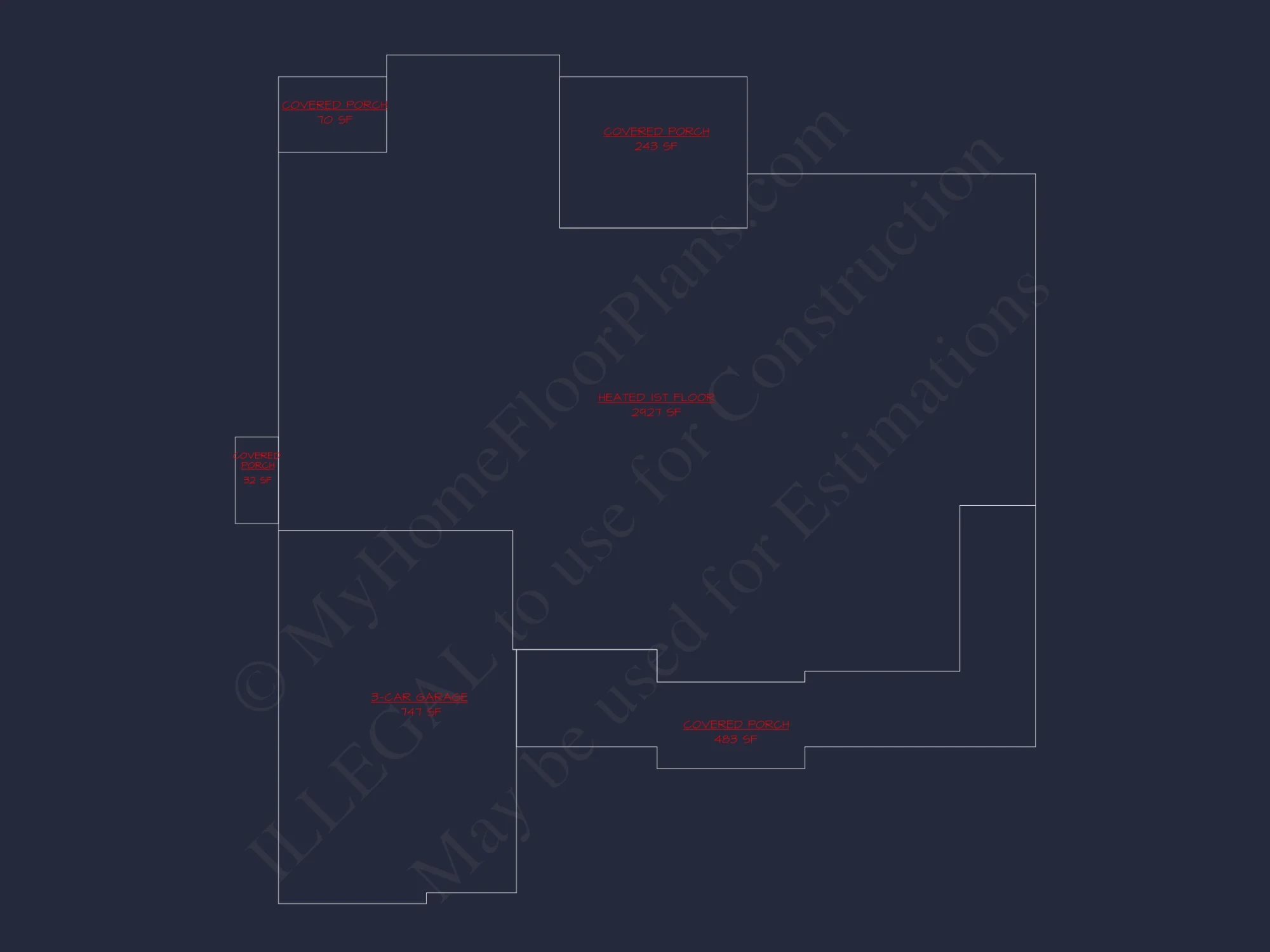 Spacious house Plan with French Country Architecture Designs