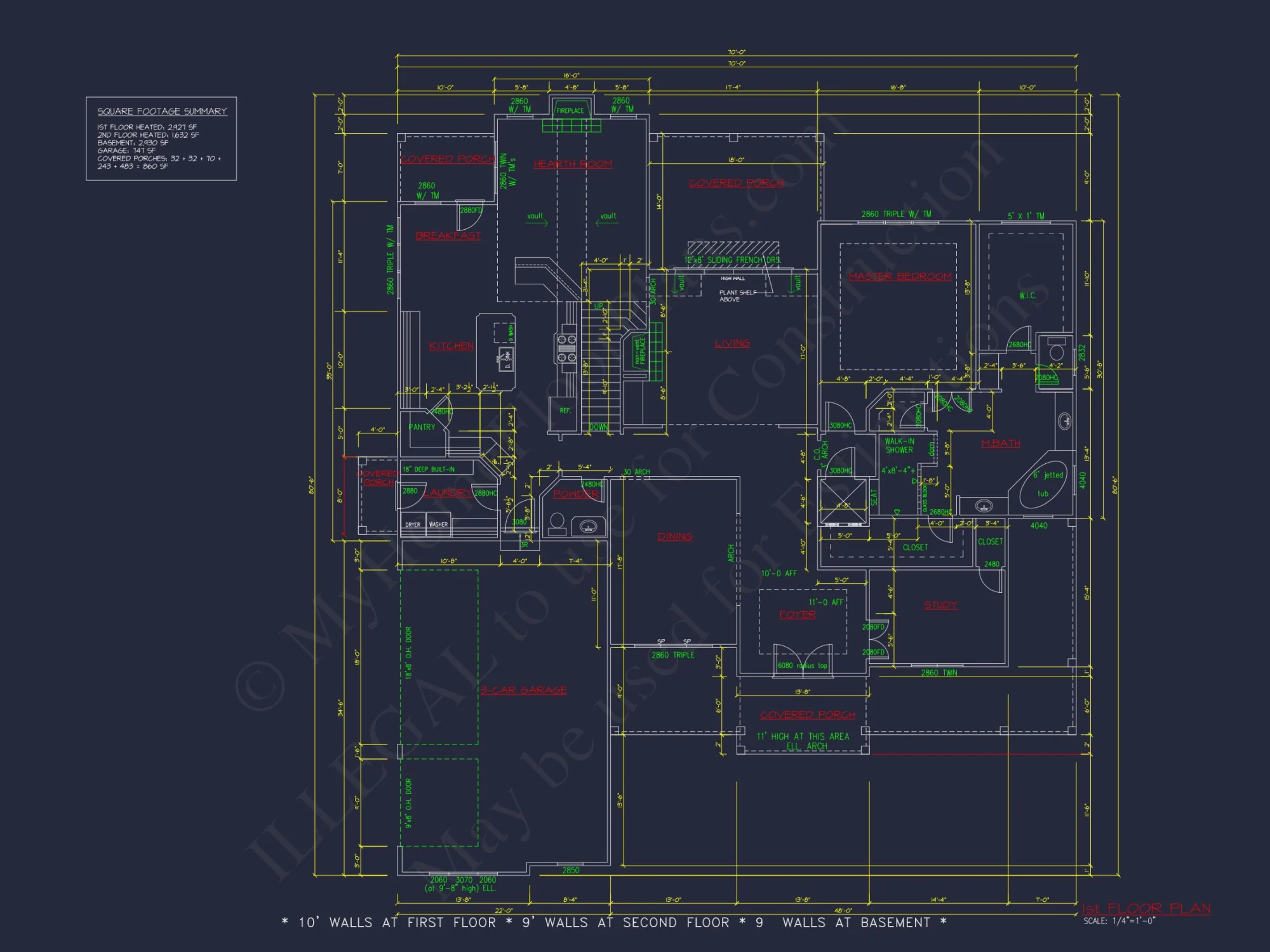 Spacious house Plan with French Country Architecture Designs