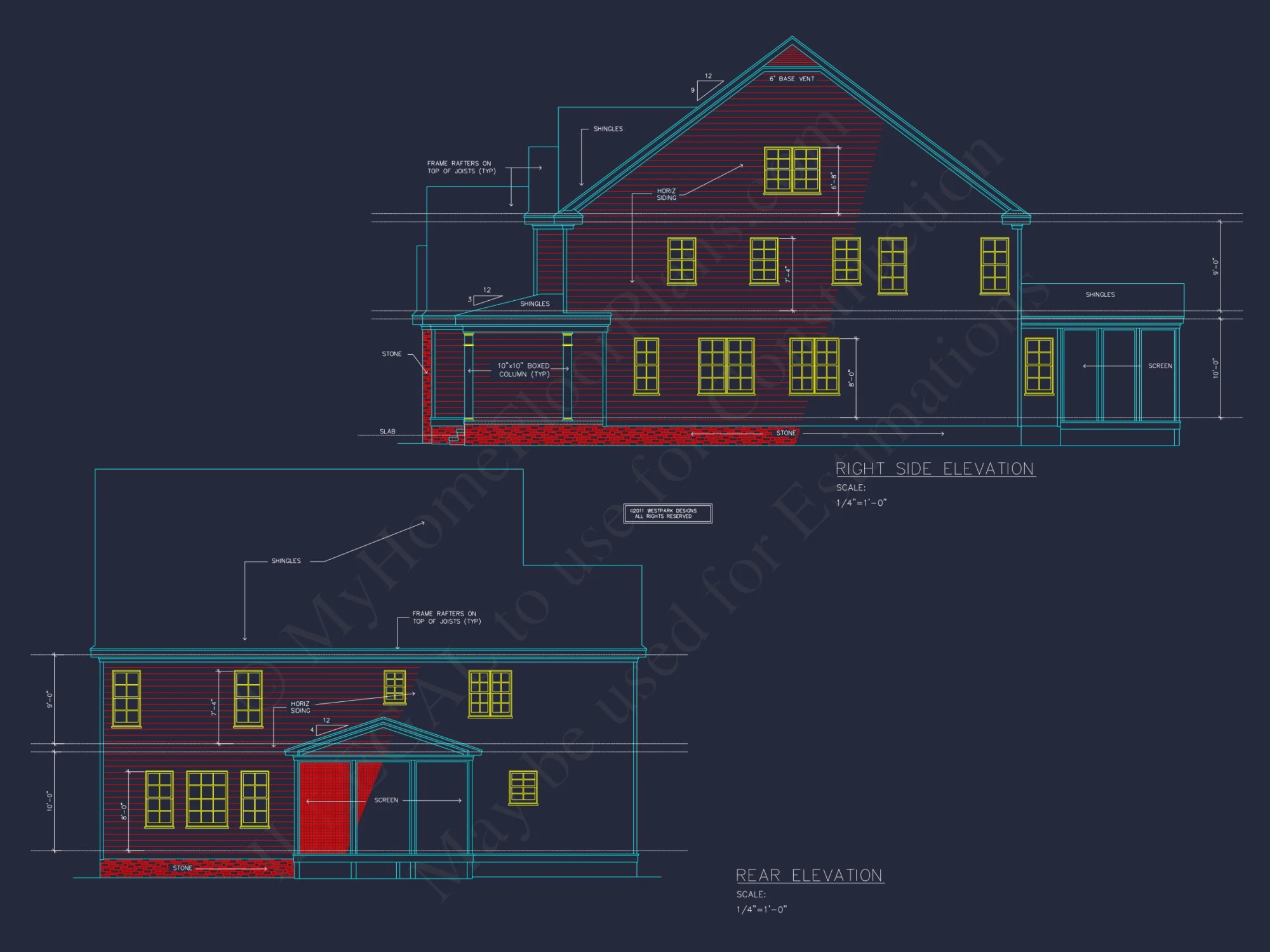 Traditional Craftsman house Plan with Detailed CAD Designs
