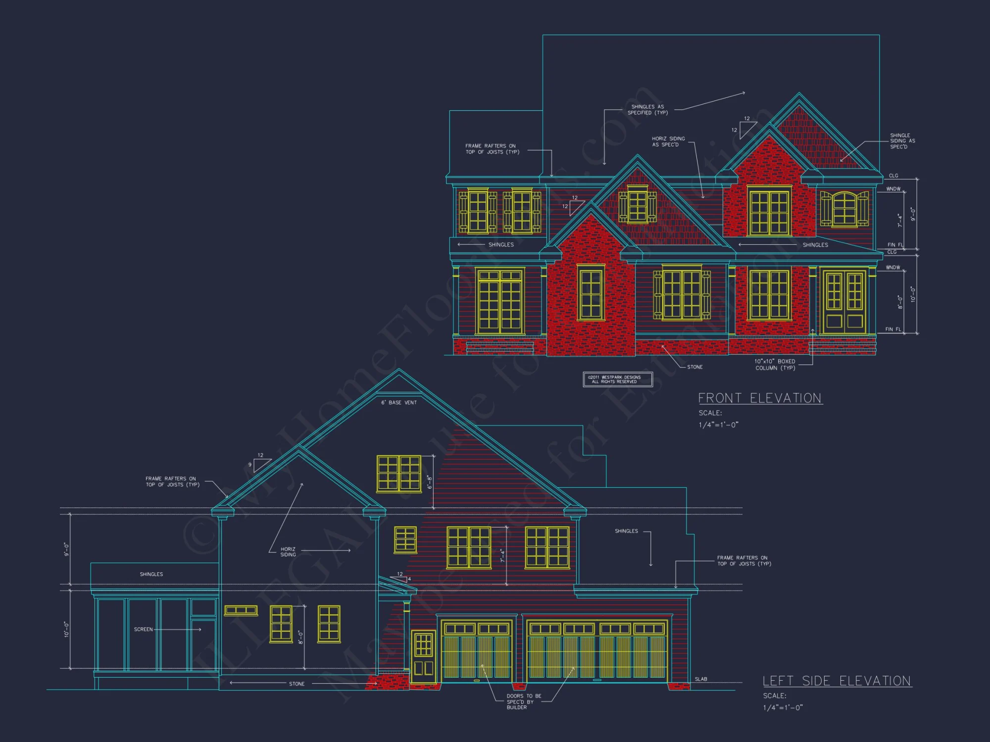 Traditional Craftsman house Plan with Detailed CAD Designs
