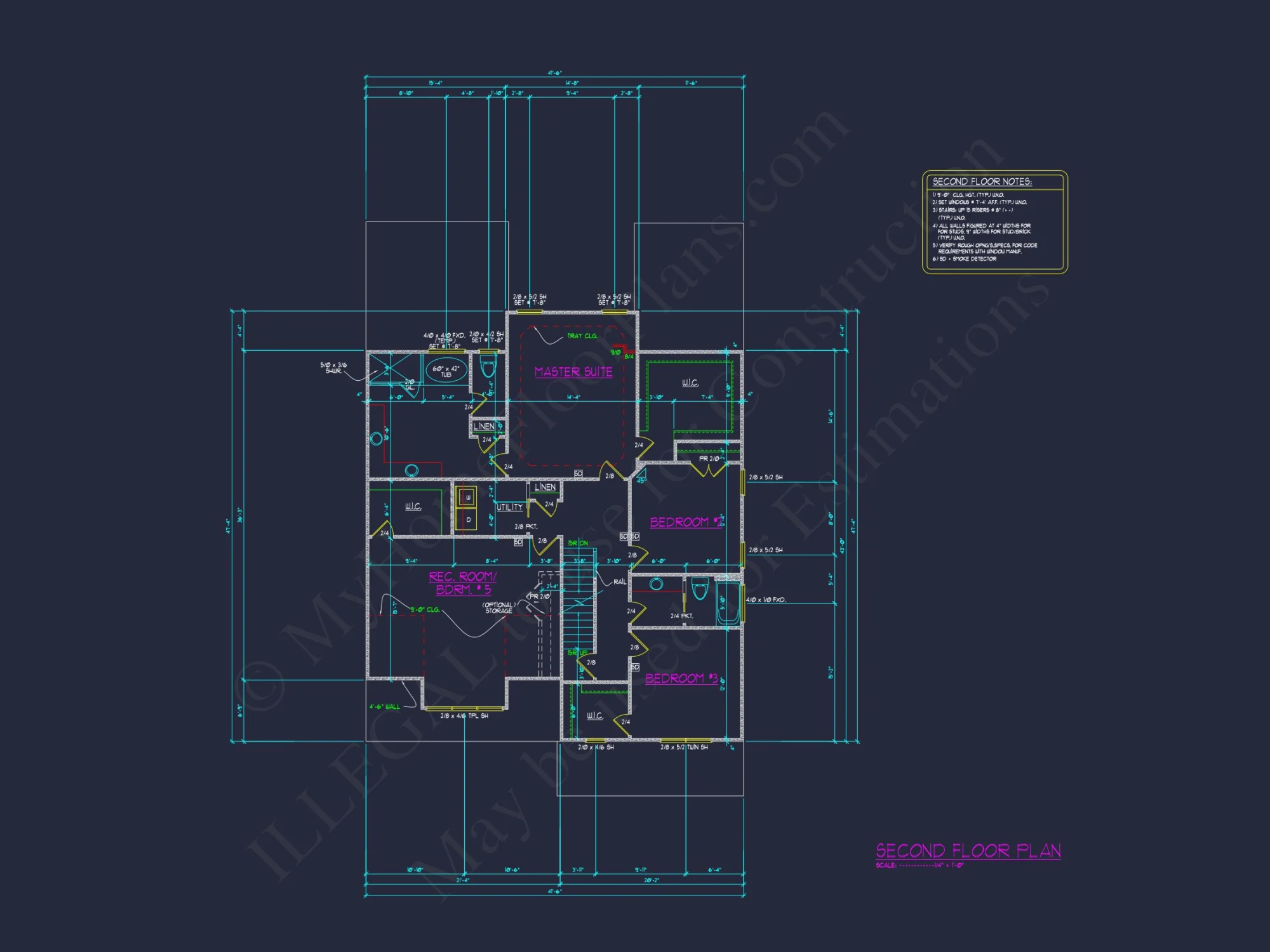Spacious 5-Bedroom house Plan with Modern Floor Designs