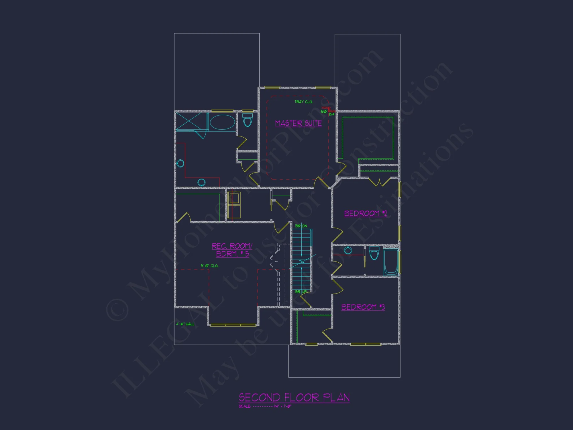 Spacious 5-Bedroom house Plan with Modern Floor Designs