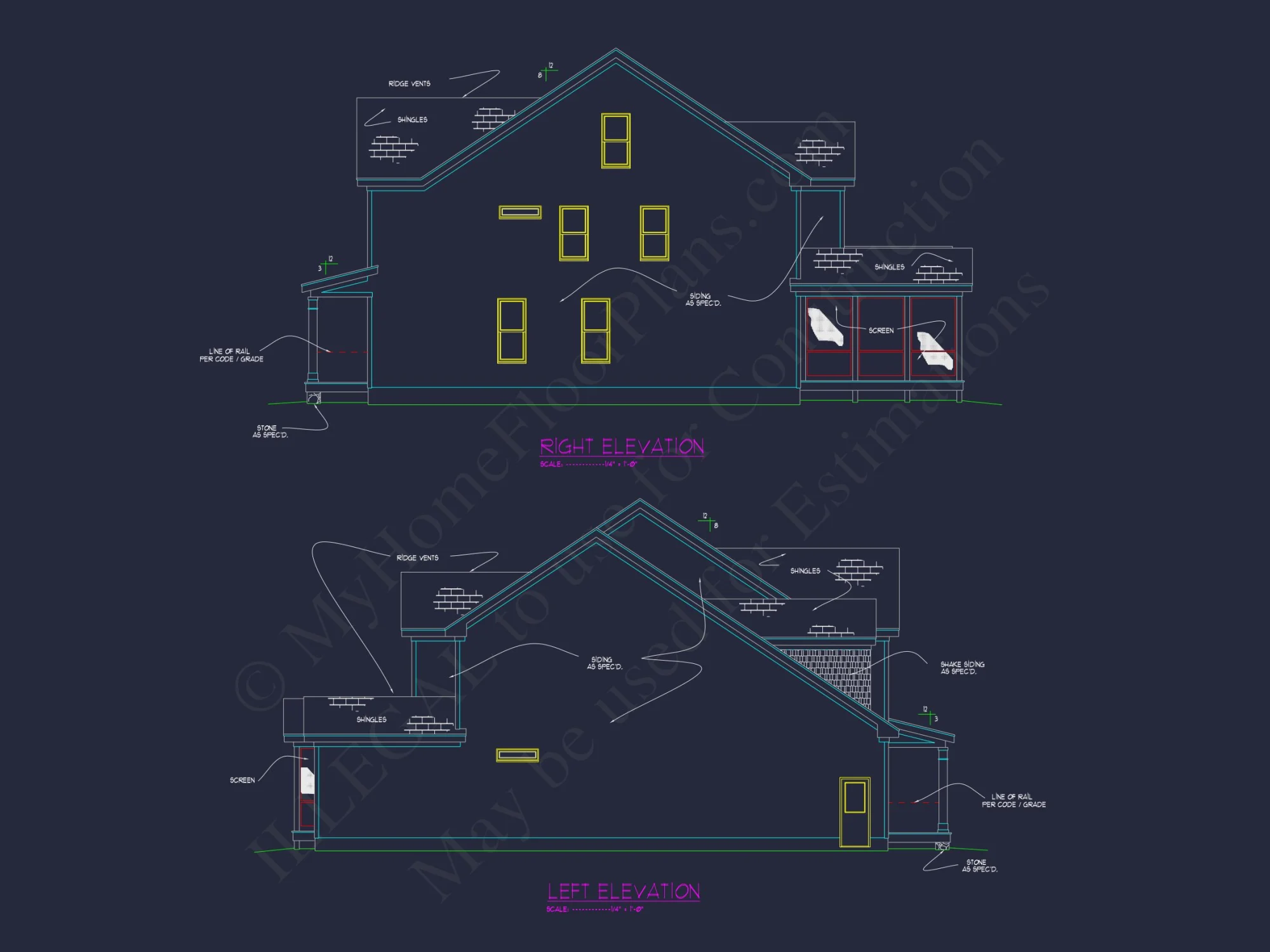 Spacious 5-Bedroom house Plan with Modern Floor Designs
