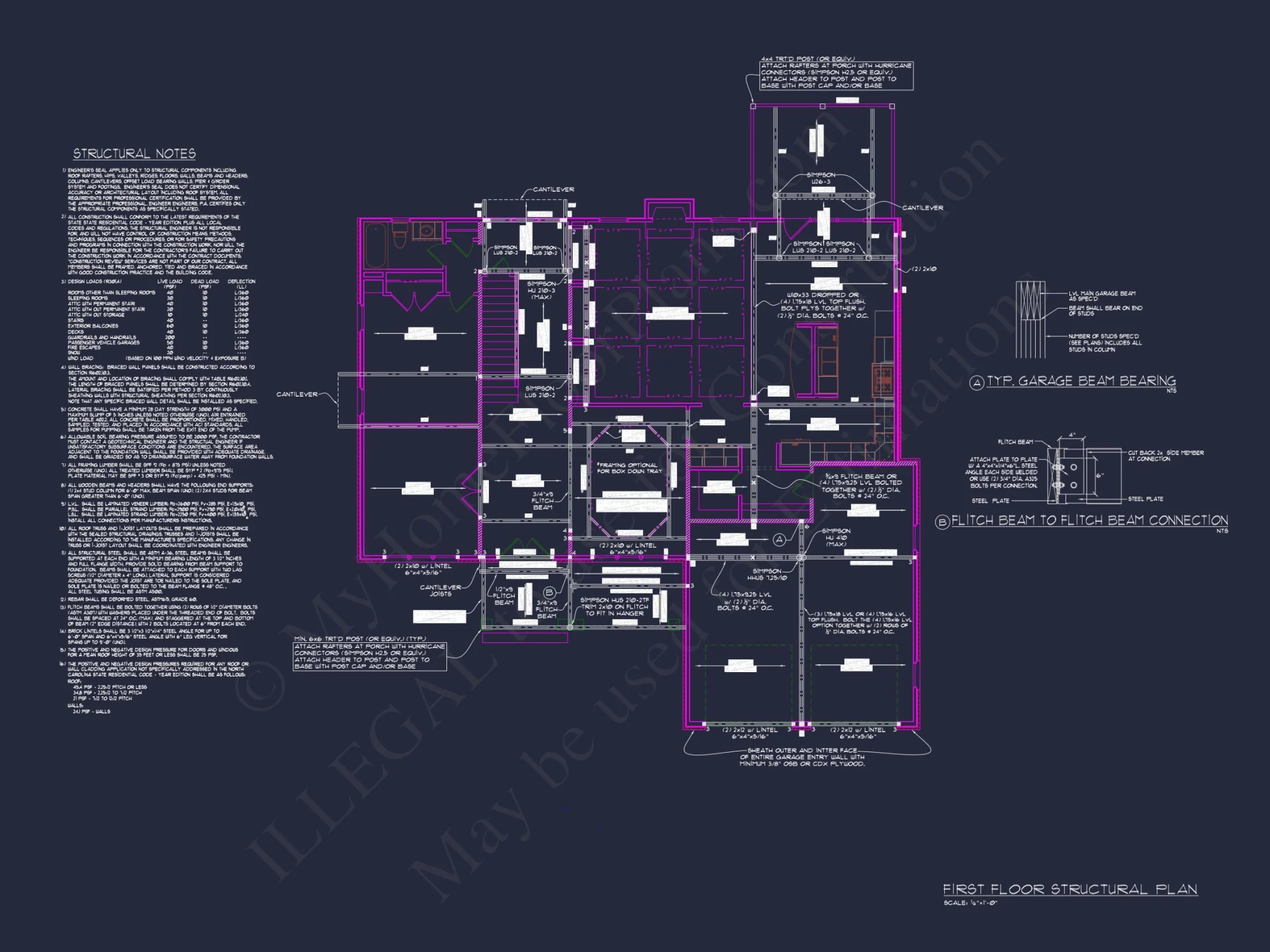 Spacious 2-Story house Plan with 4 Bedrooms, Garage & CAD Designs