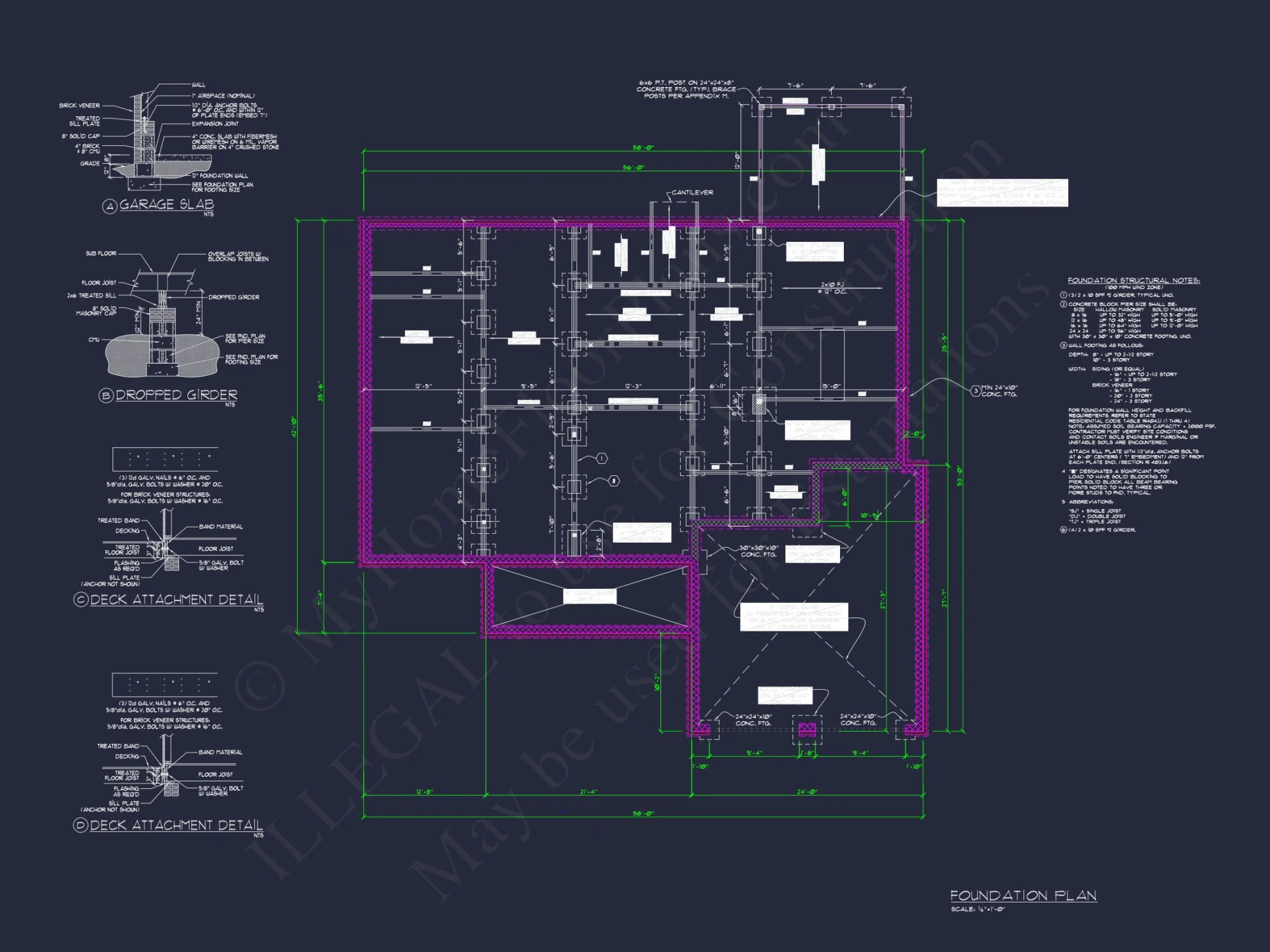 Spacious 2-Story house Plan with 4 Bedrooms, Garage & CAD Designs