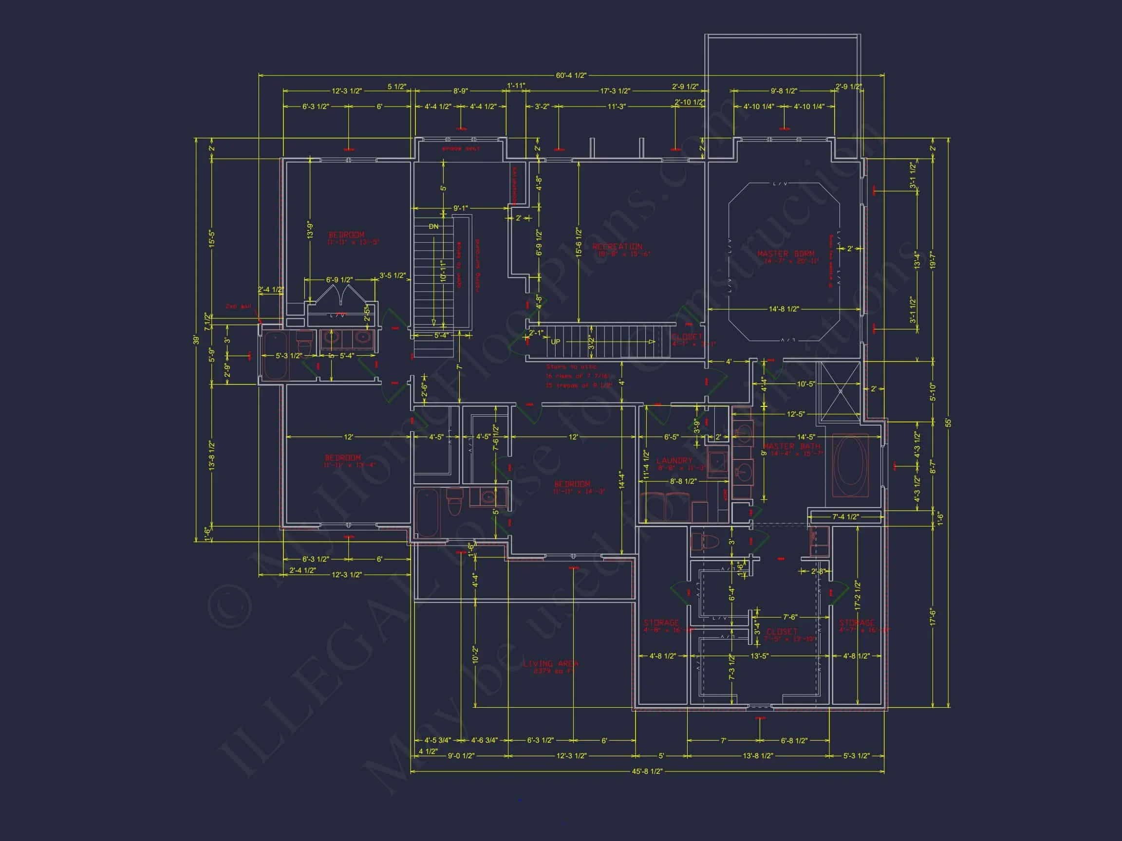11-1595 HOUSE PLAN - Spacious 2-Story House Plan with 4 Bedrooms, Garage & CAD Designs 6 Spacious 2-Story house Plan with 4 Bedrooms, Garage & CAD Designs