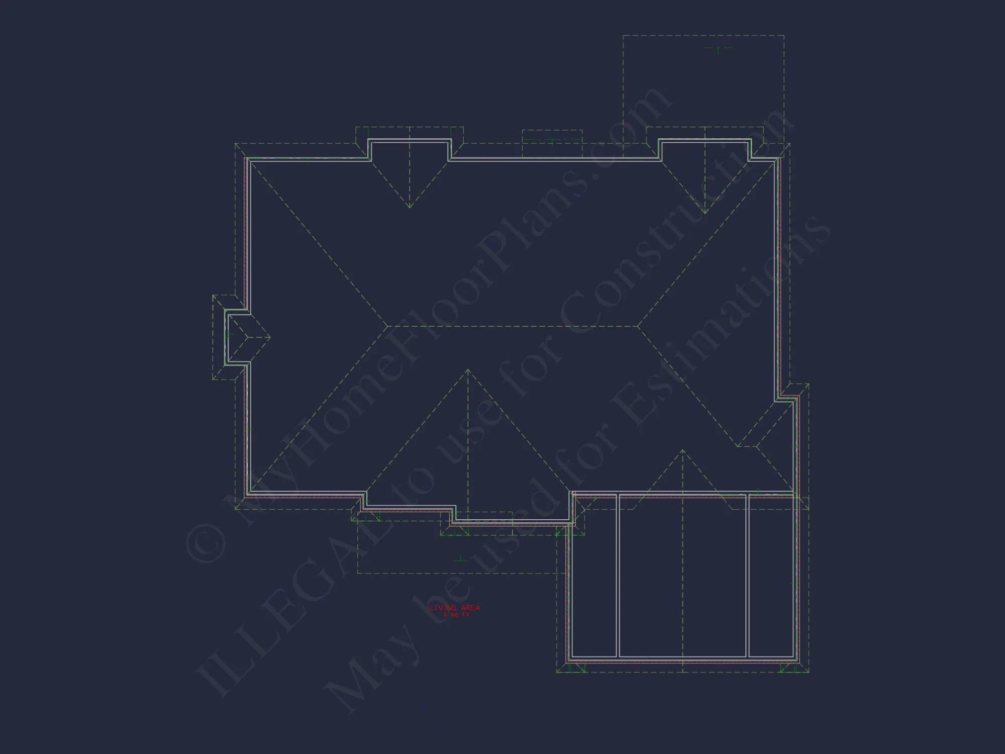 Spacious 2-Story house Plan with 4 Bedrooms, Garage & CAD Designs