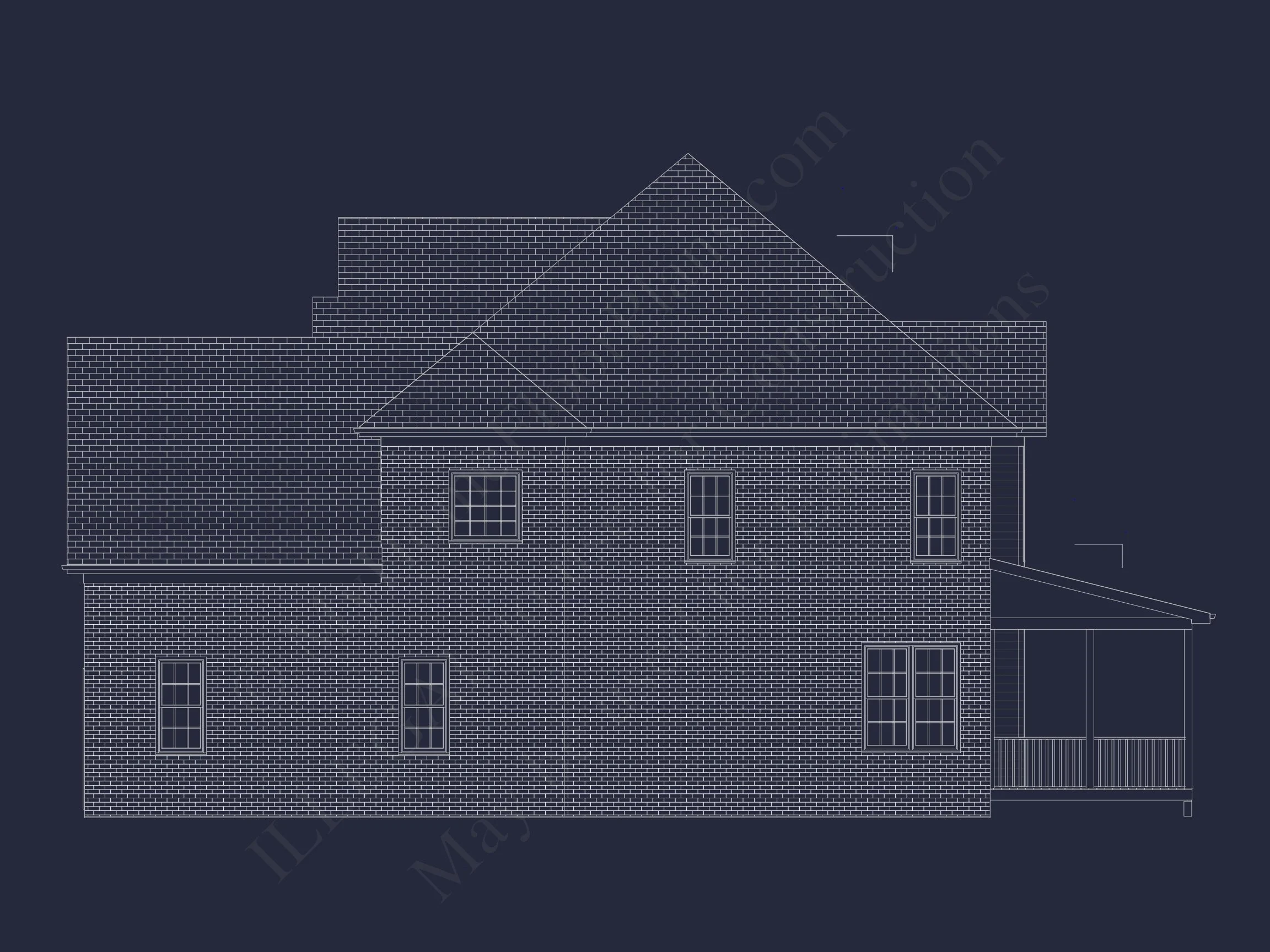 11-1595 HOUSE PLAN - Spacious 2-Story House Plan with 4 Bedrooms, Garage & CAD Designs 4 Spacious 2-Story house Plan with 4 Bedrooms, Garage & CAD Designs