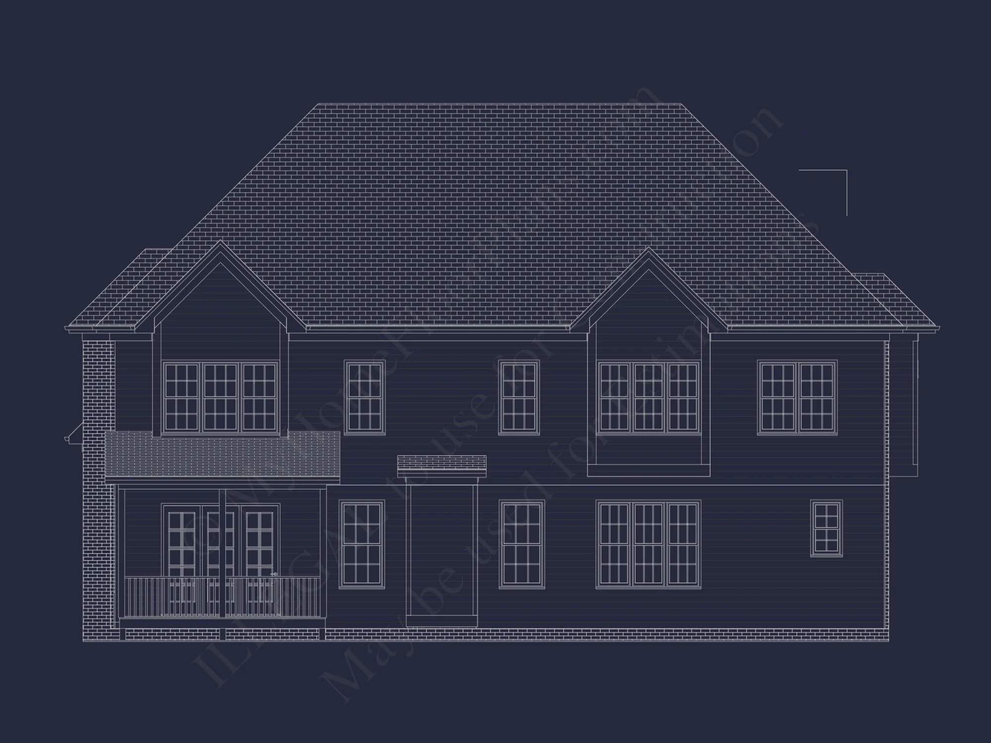 Spacious 2-Story house Plan with 4 Bedrooms, Garage & CAD Designs