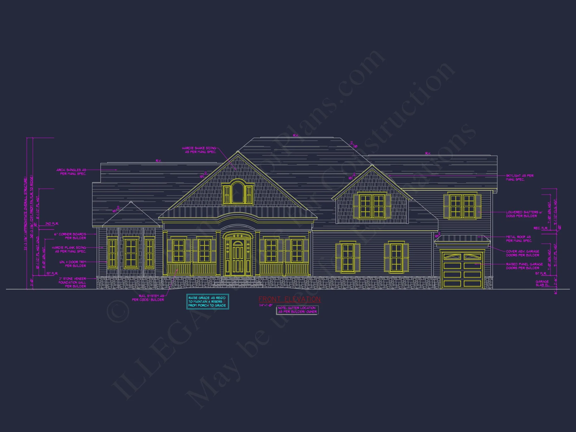 Spacious 1.5 Story house Plan with Blueprint and CAD Designs