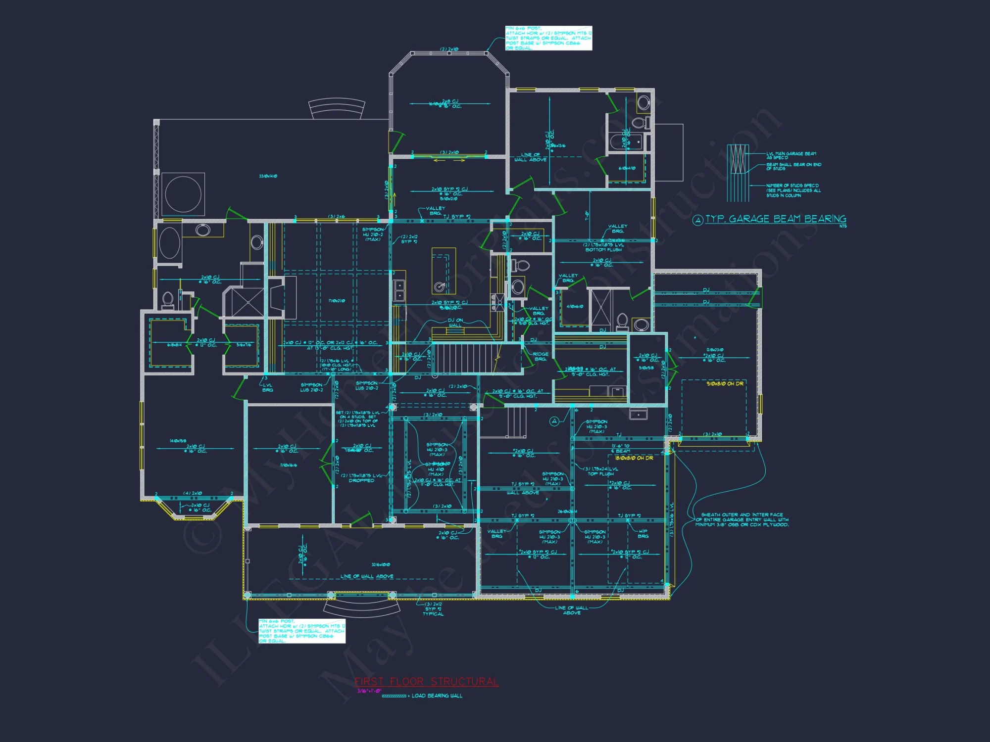 Spacious 1.5 Story house Plan with Blueprint and CAD Designs