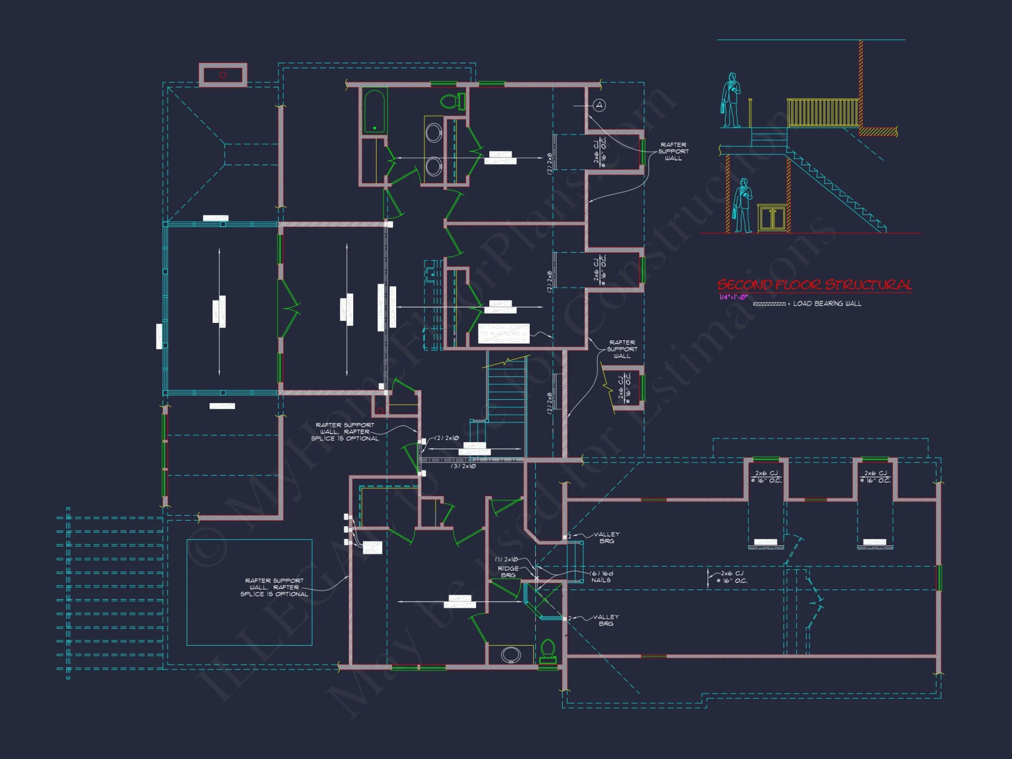 Custom house Plan With 2-Story CAD Designs, Blueprints, Features