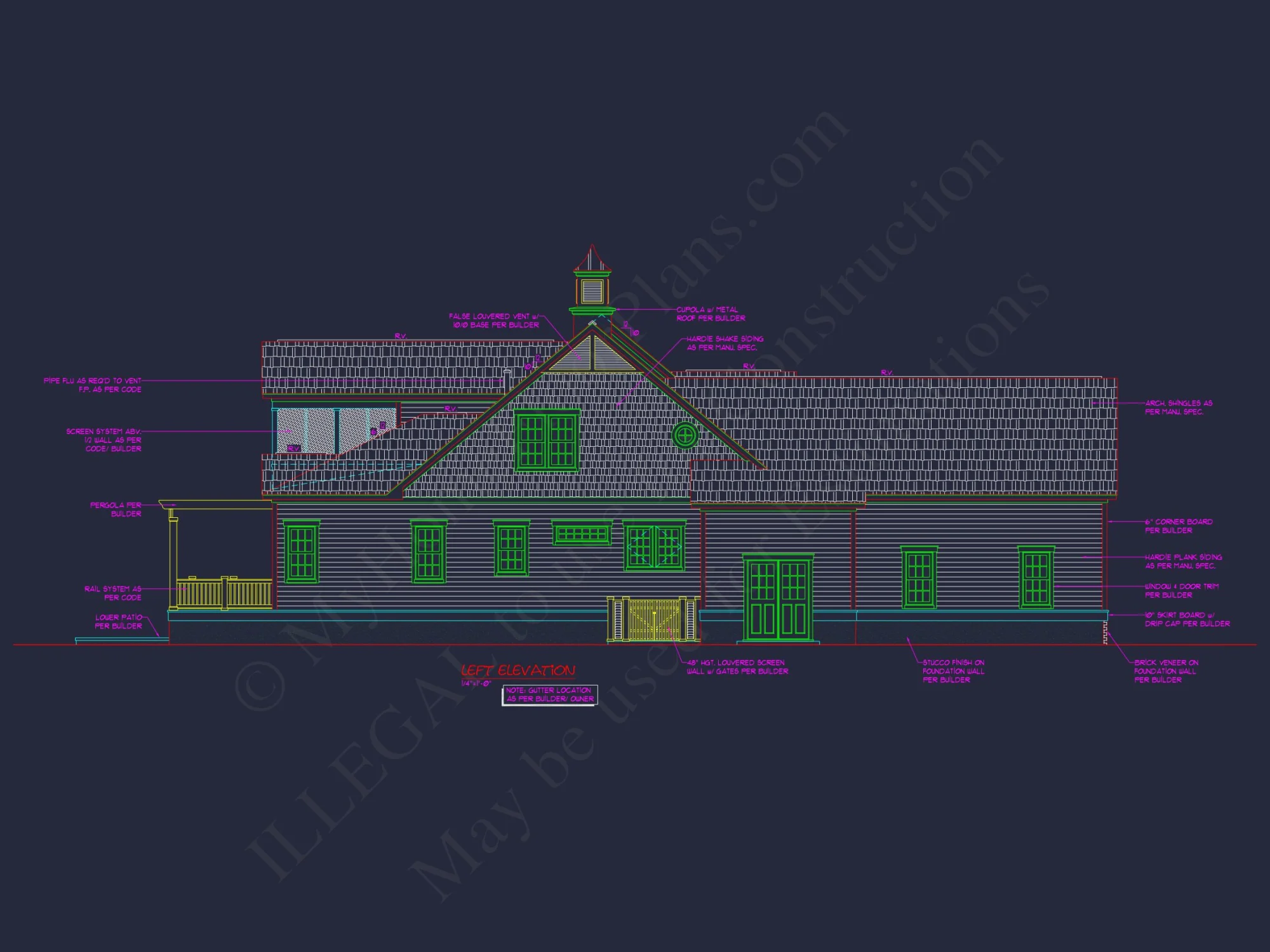 Custom house Plan With 2-Story CAD Designs, Blueprints, Features