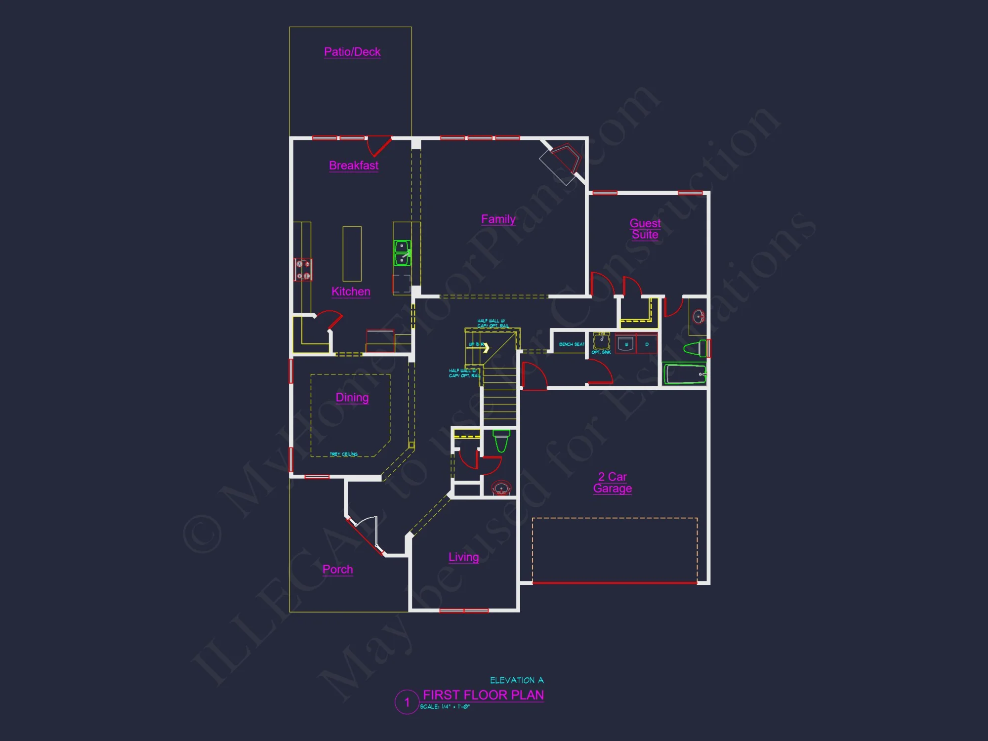 Craftsman house Plan: Floor Plan, CAD, & Architectural Designs