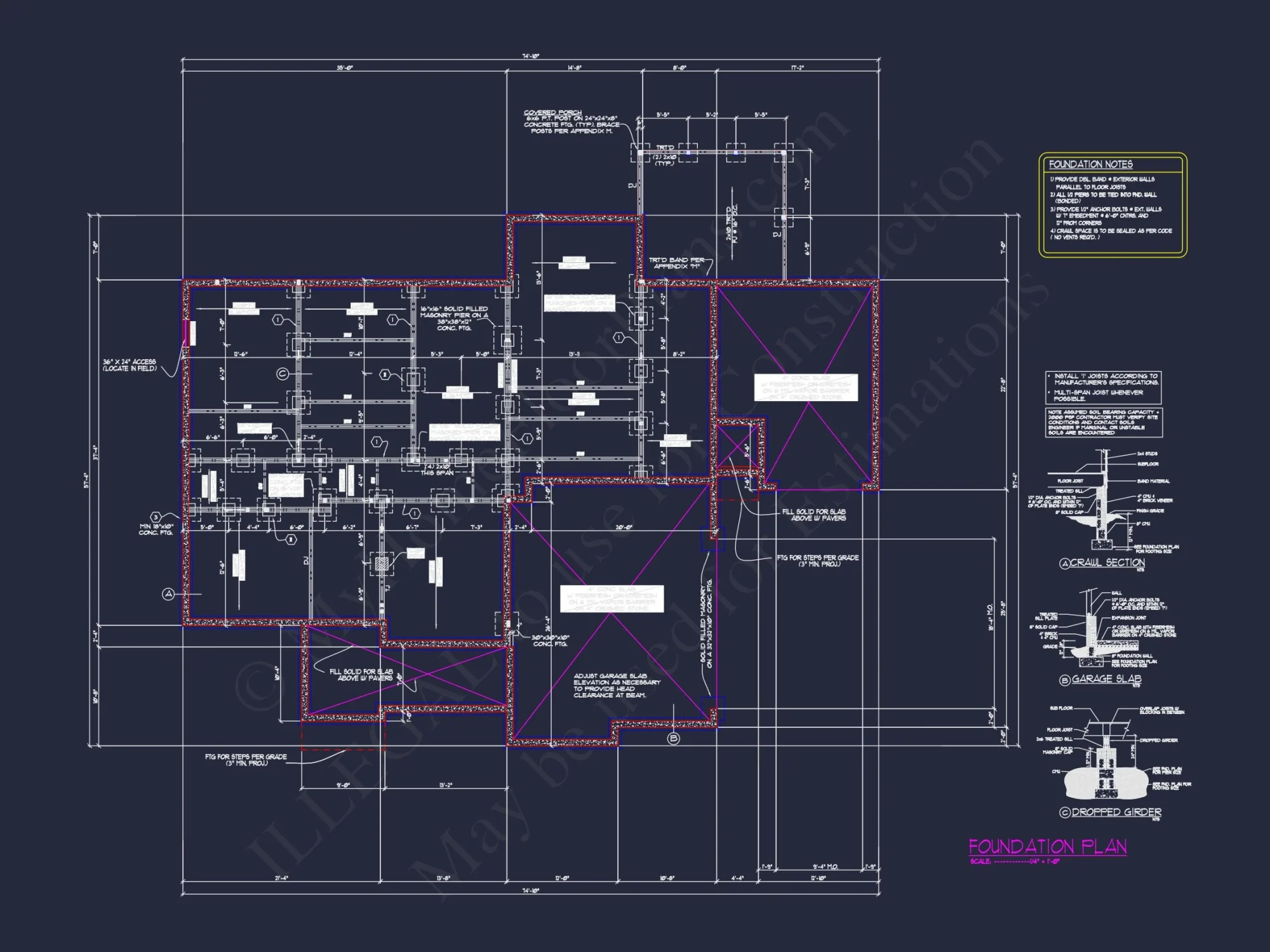 Elegant house Plan with Detailed Blueprint Designs and CAD Architecture