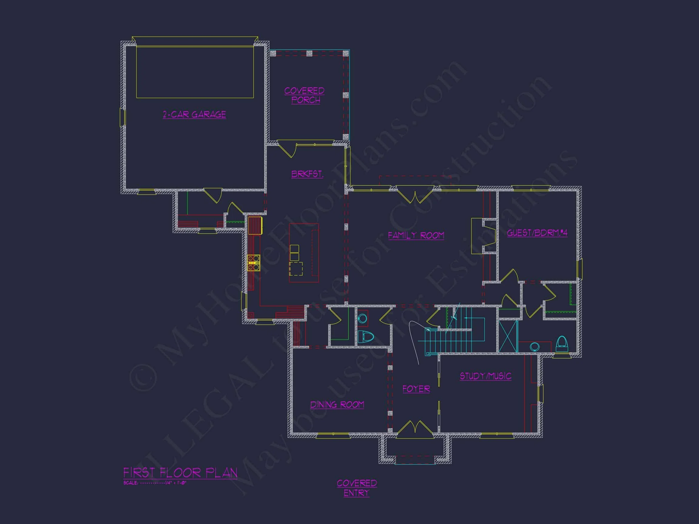 11-1126 HOUSE PLAN - Elegant House Plan with Detailed Floor Plan, CAD Blueprints, and French Country Designs 4 Elegant house Plan with Detailed Floor Plan, CAD Blueprints, and French Country Designs