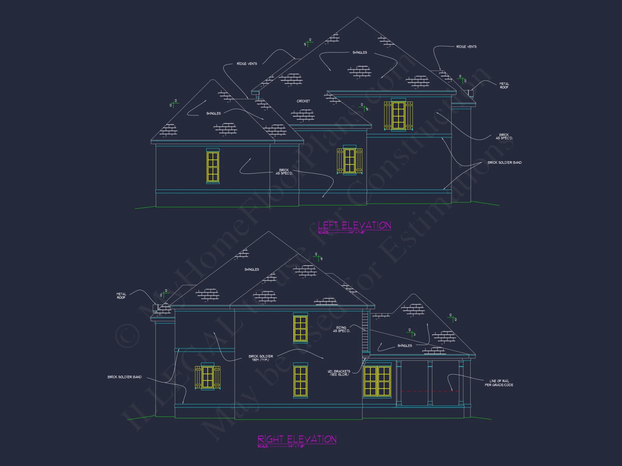 Elegant house Plan with Detailed Floor Plan, CAD Blueprints, and French Country Designs