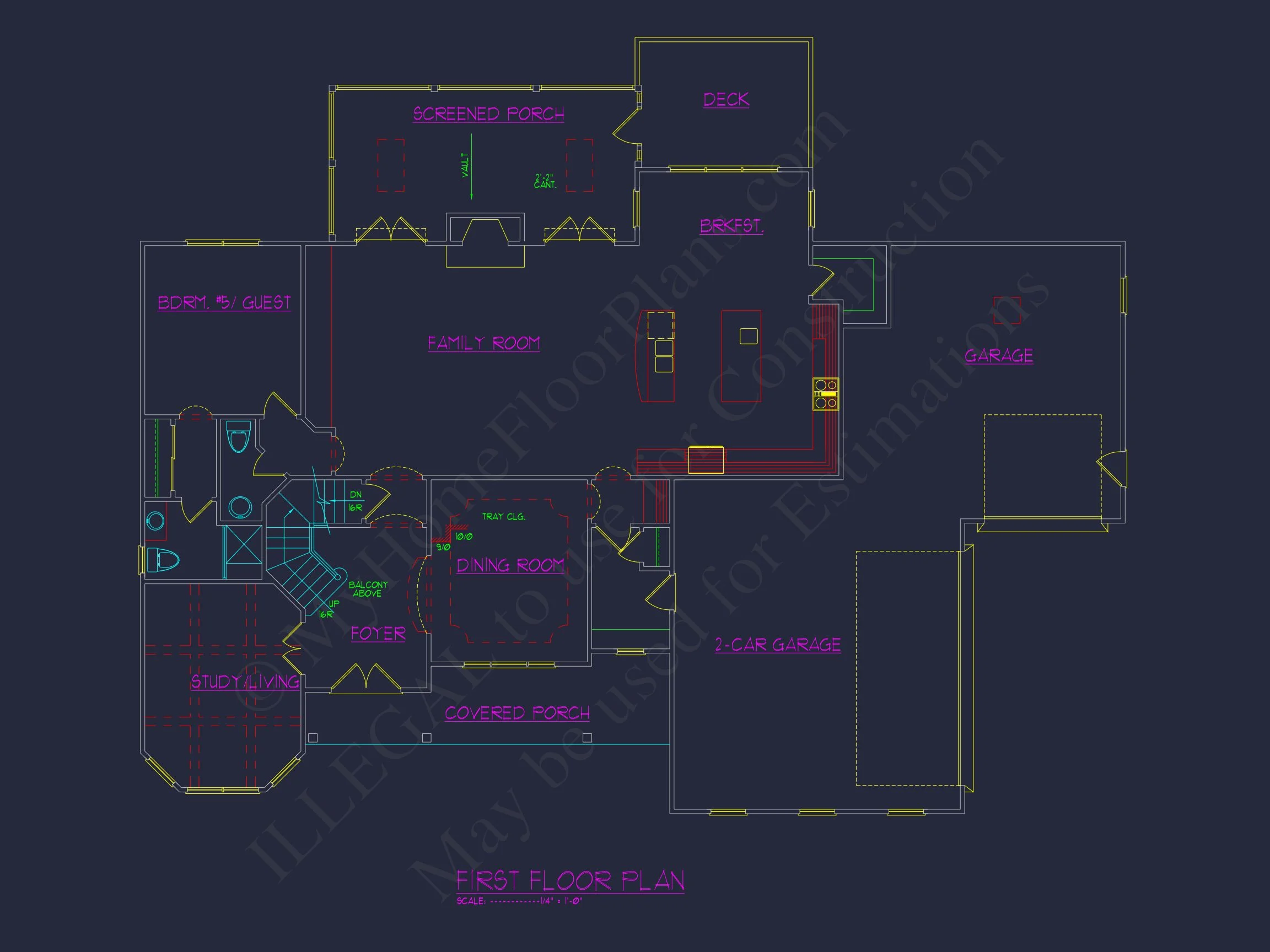 Stunning house Plan with Open Floor Plan and CAD Designs