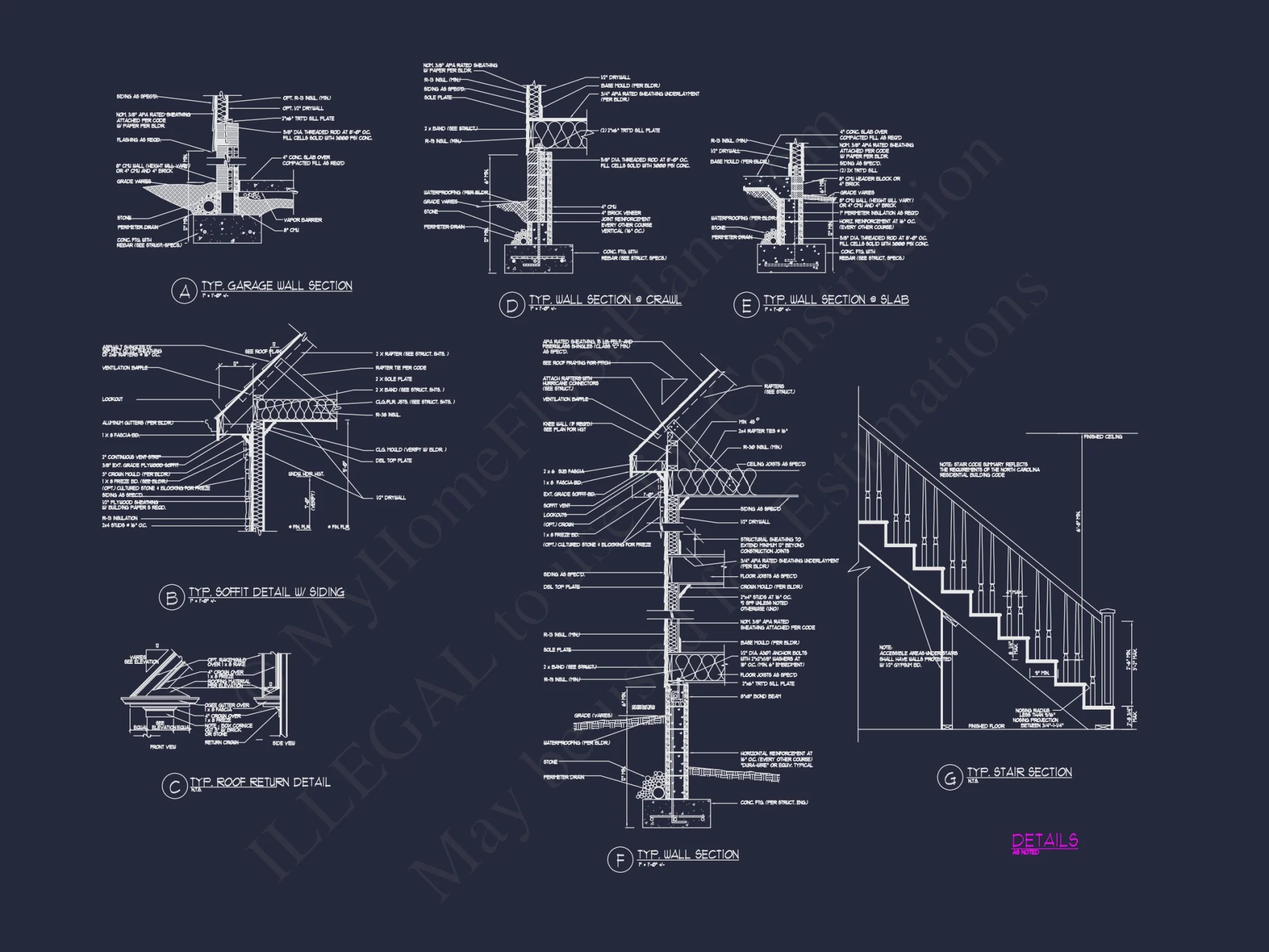 Luxury house Plan with 3 Floors, CAD Designs & Blueprint