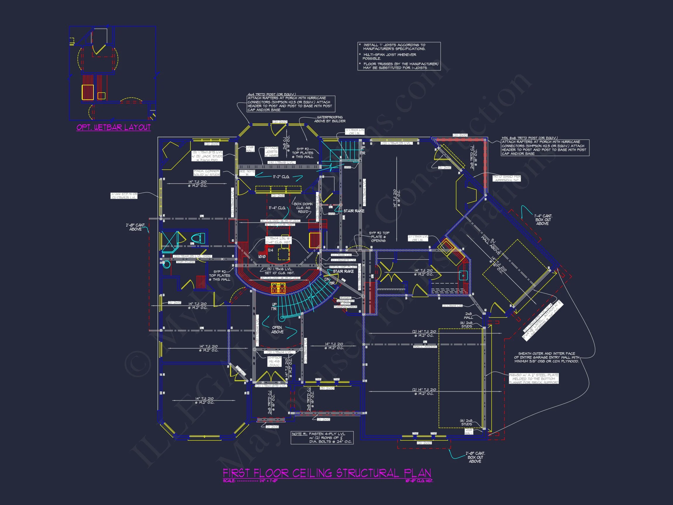 10-1936 HOUSE PLAN - Luxury House Plan with 3 Floors, CAD Designs & Blueprint 35 Luxury house Plan with 3 Floors, CAD Designs & Blueprint